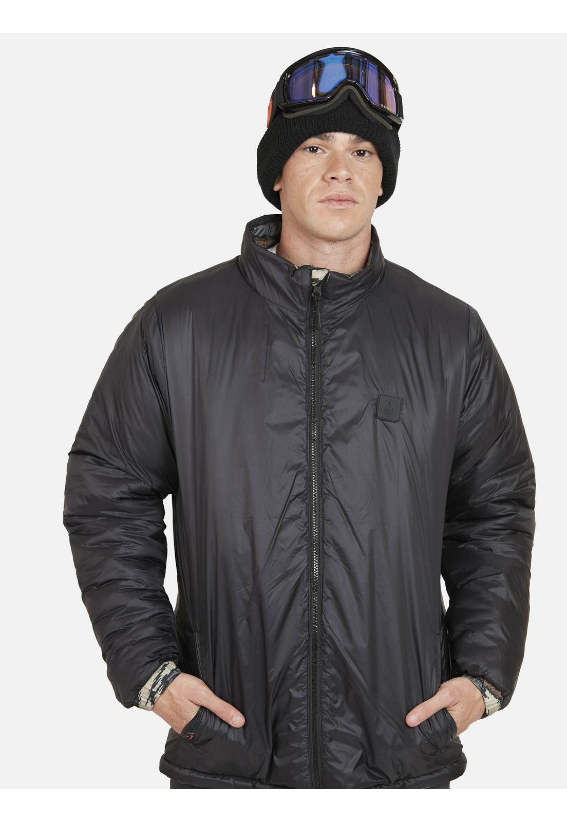 Parka Reversible Army Black Hombre Multicolor Volcom-4