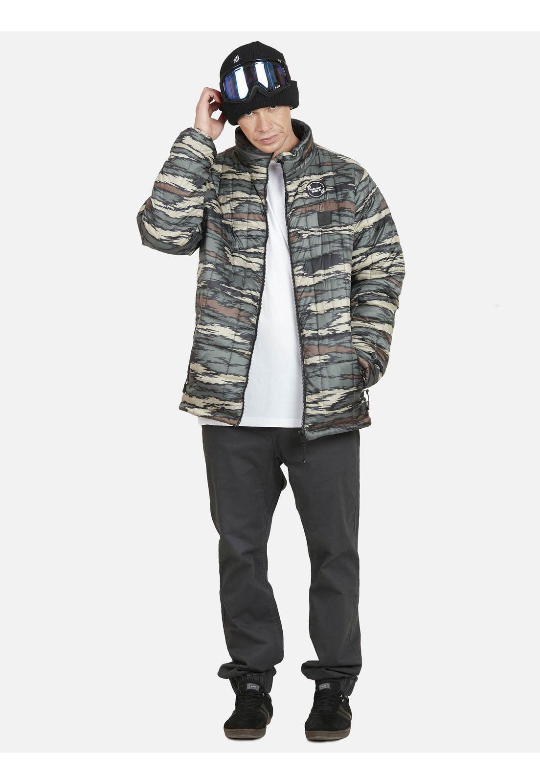 Parka Reversible Army Black Hombre Multicolor Volcom-5