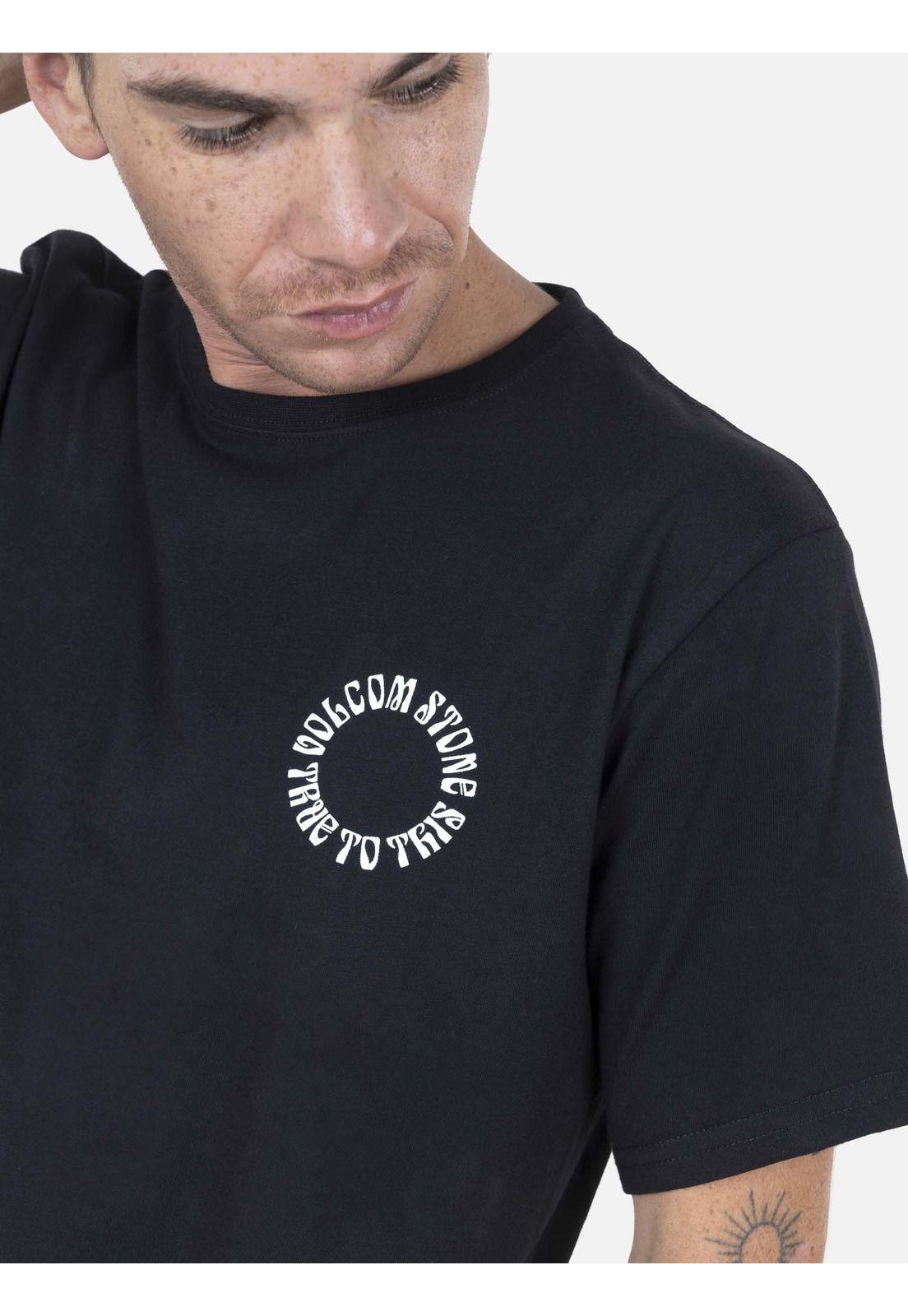 Polera Hombre OPPER LSE S/S TEE Negro Volcom-2