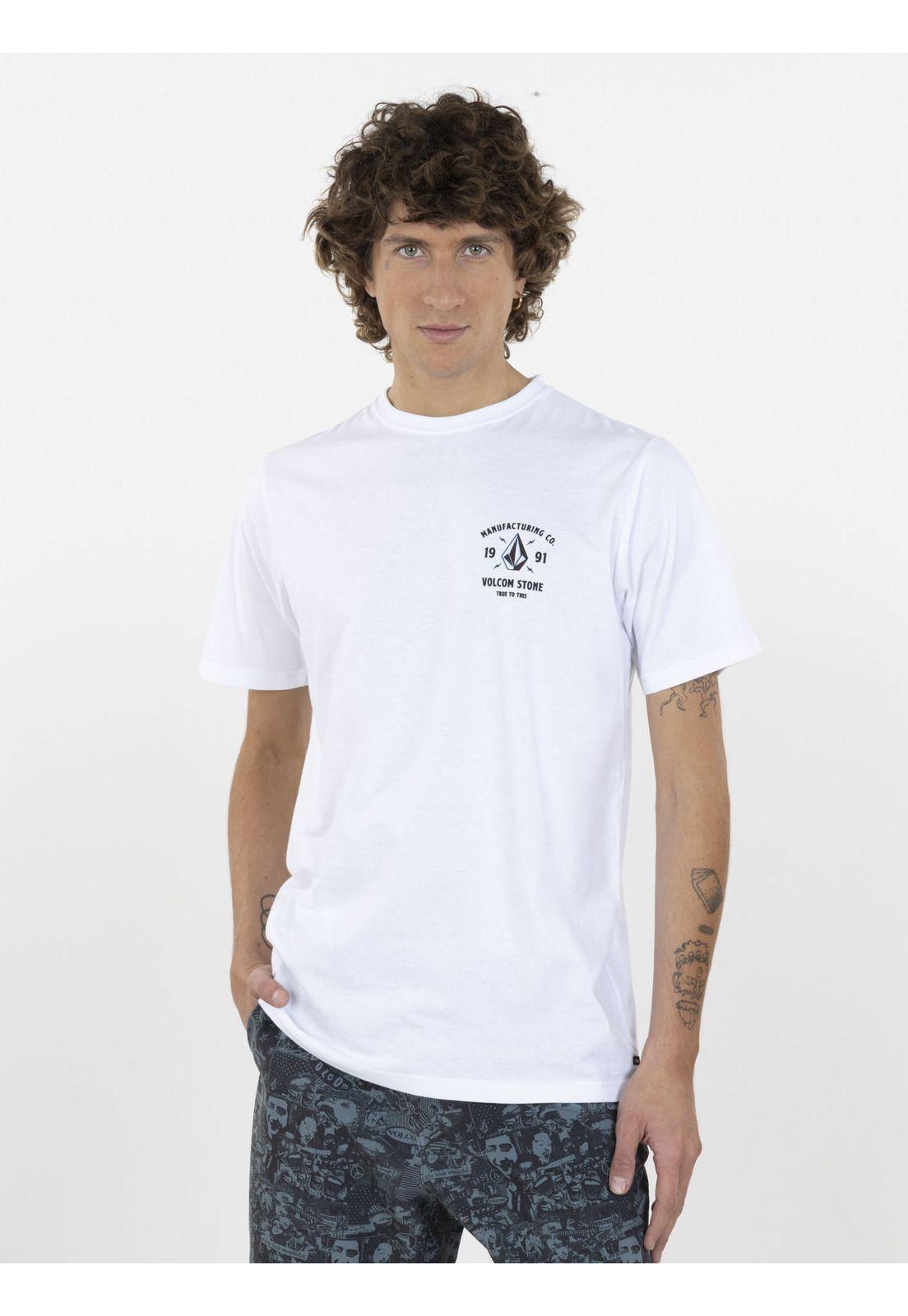 Polera WINCE SS TEE Hombre Blanco Volcom-0