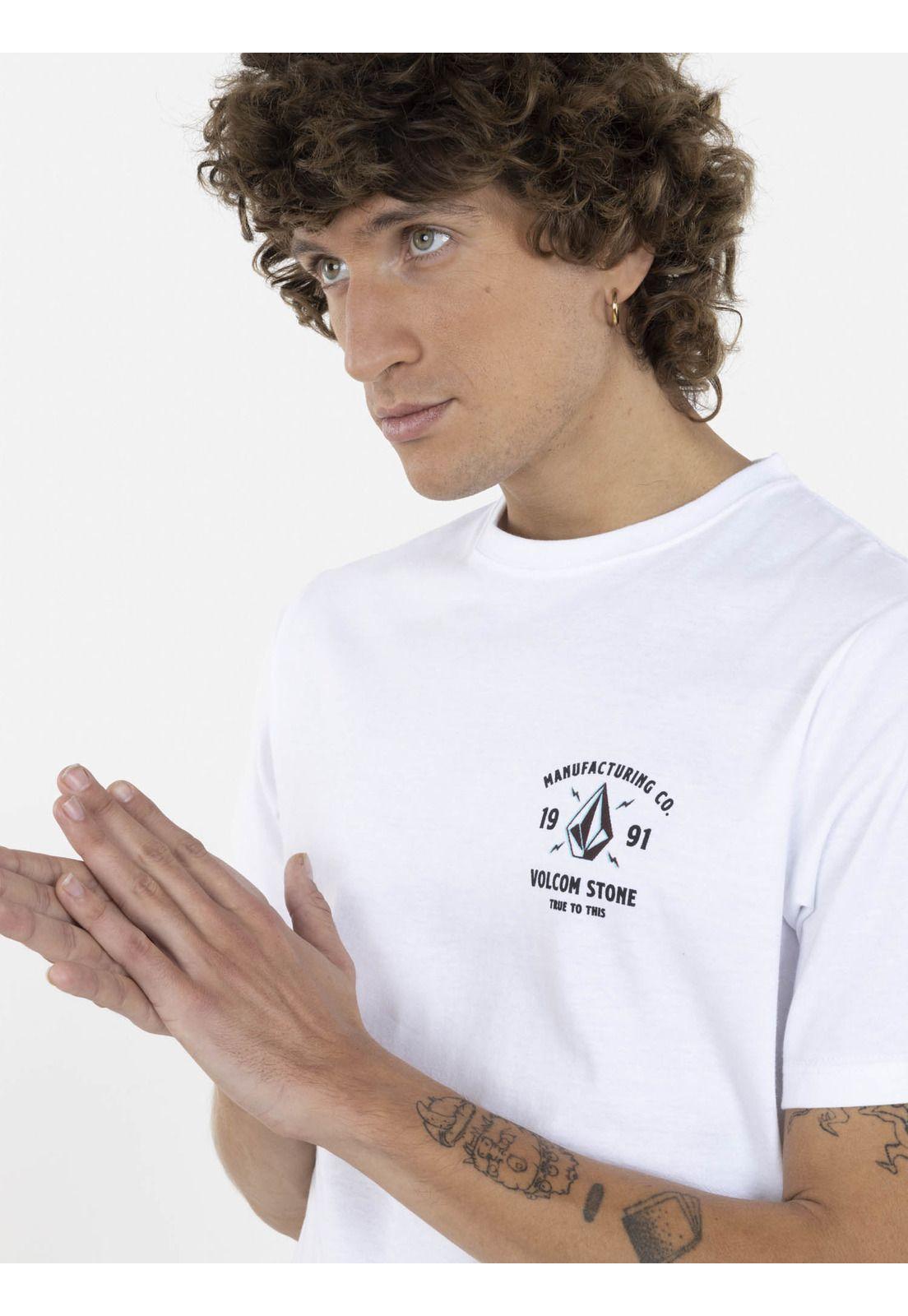 Polera WINCE SS TEE Hombre Blanco Volcom-2