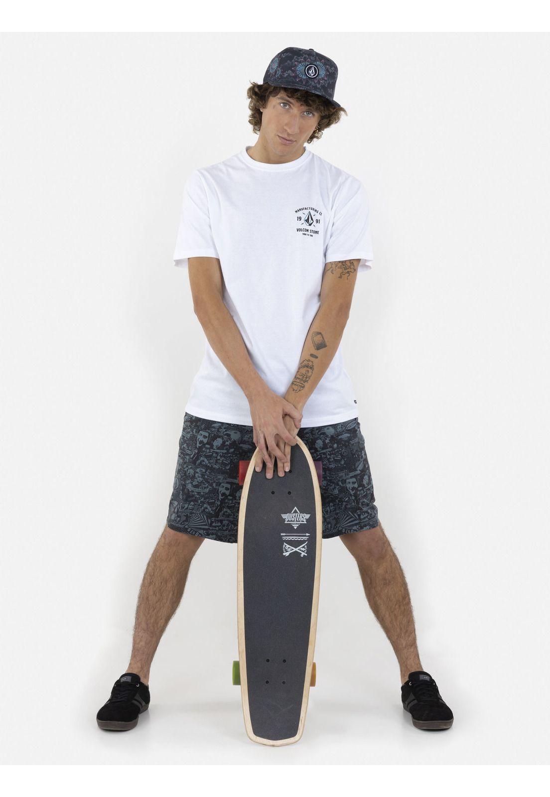 Polera WINCE SS TEE Hombre Blanco Volcom-3