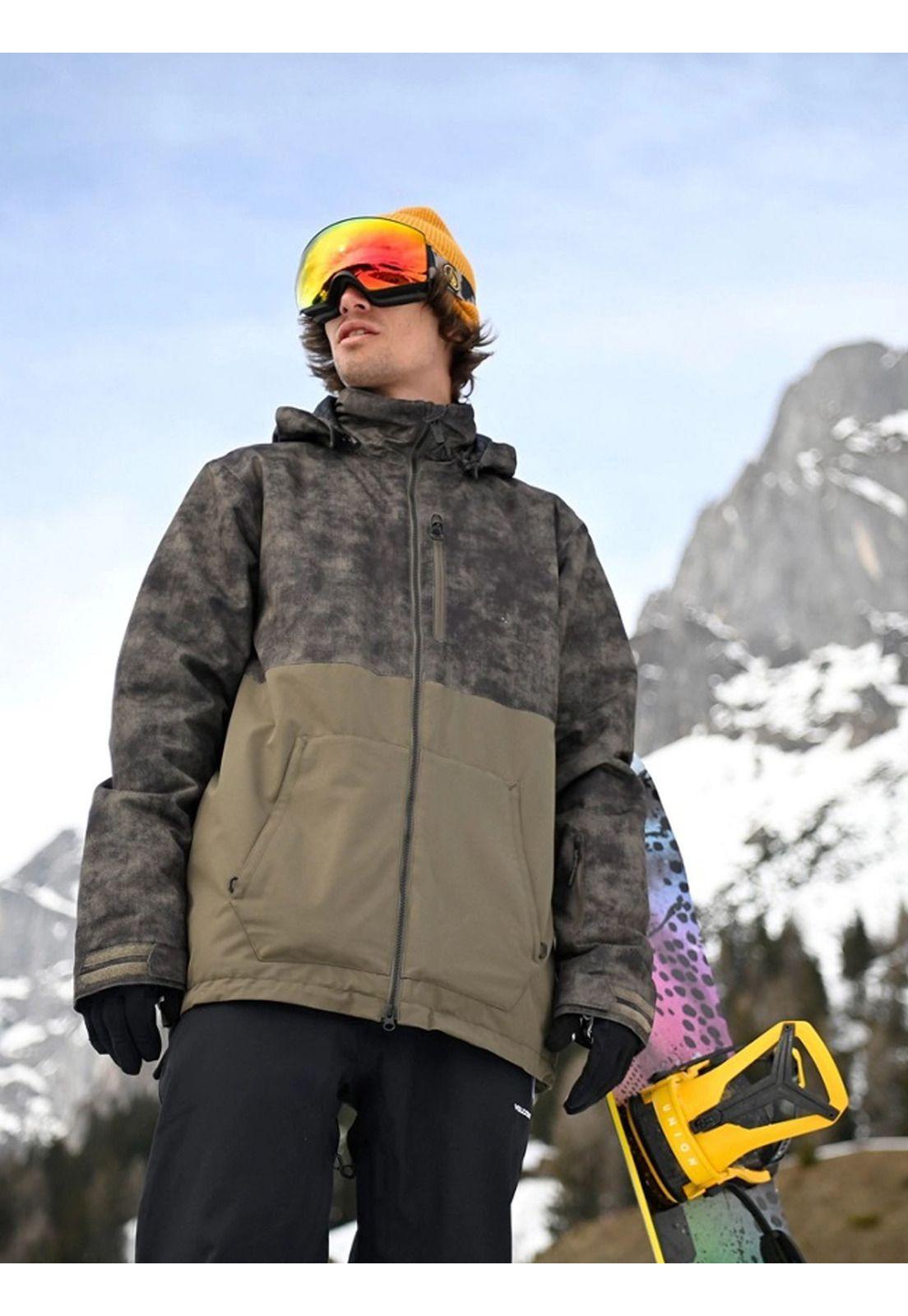 Parka Snow Blayze Café Hombre Volcom-8