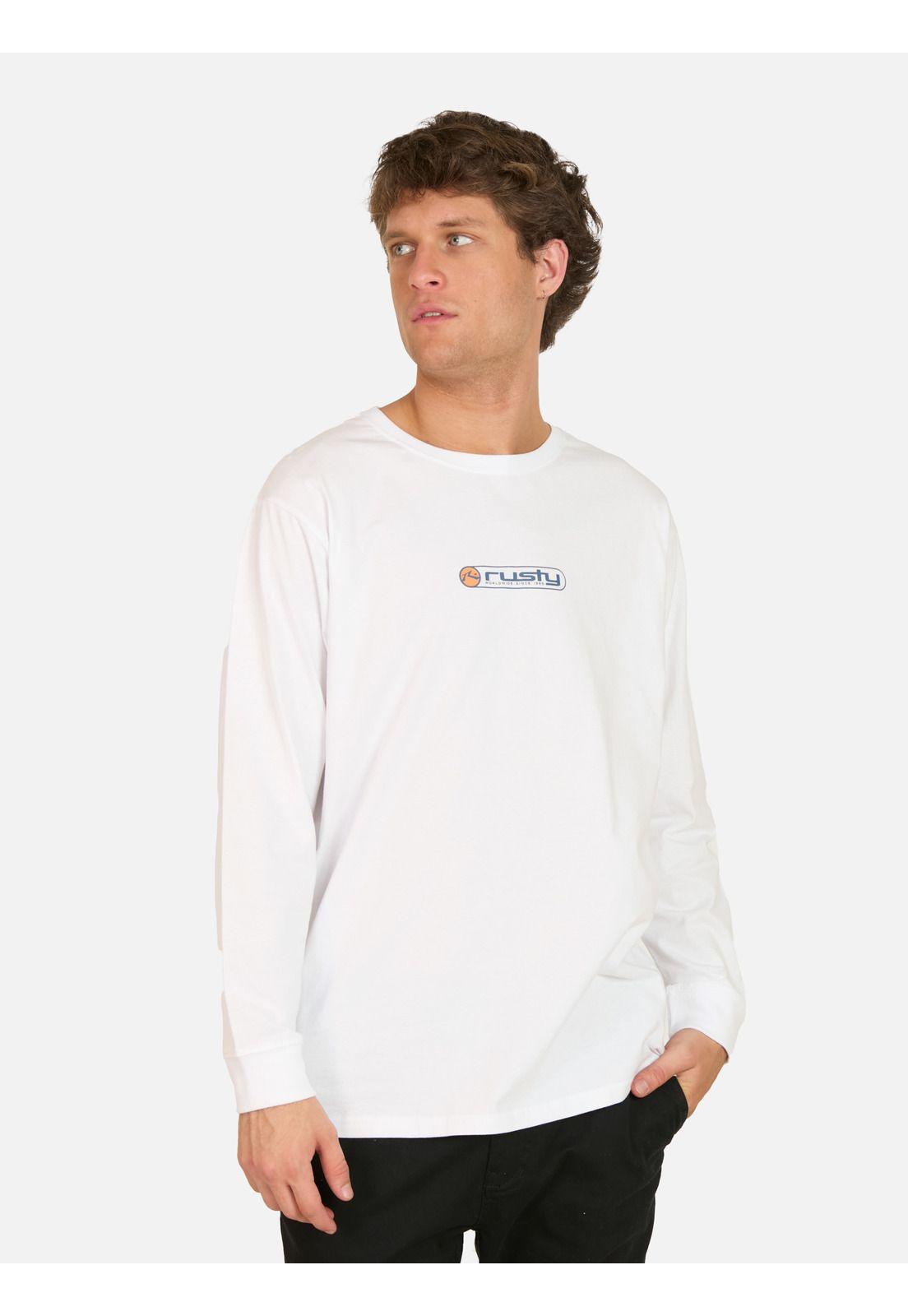 Polera ML Clack Blanco Hombre Rusty-0