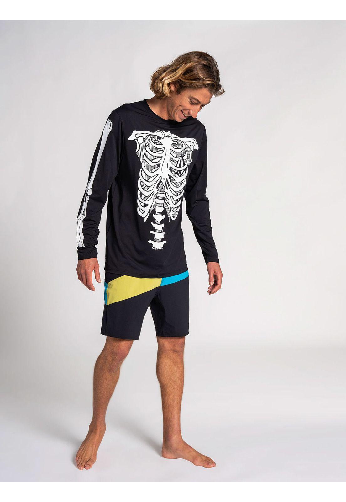 Rashguard ML CONFUSE LS Hombre Negro Volcom-0