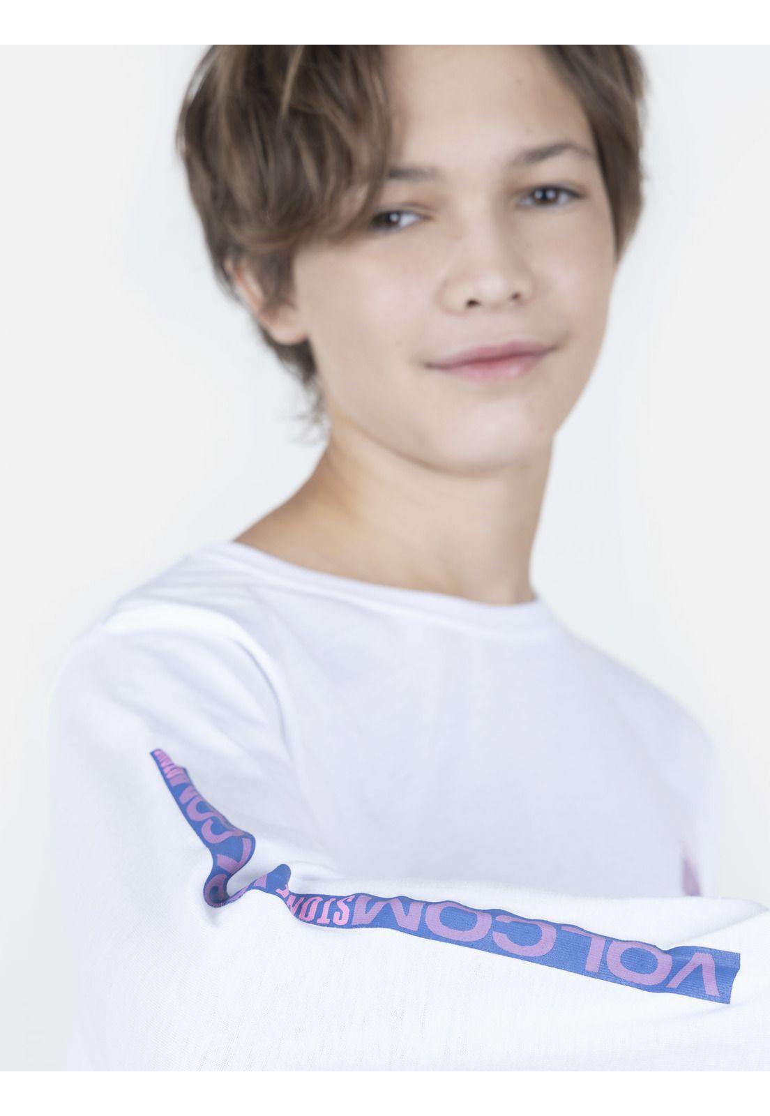 Polera Juvenil 7P229 Blanco Volcom-2