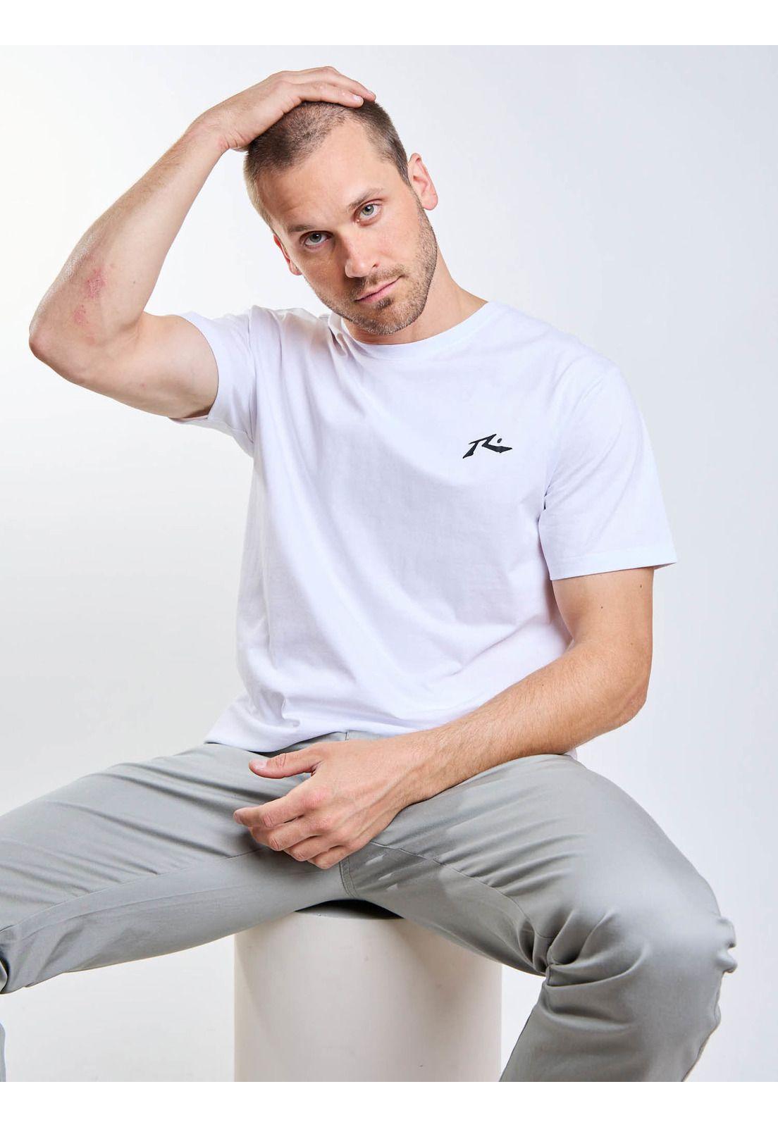 Polera MC Tiny R Logo Blanco Hombre Rusty-5