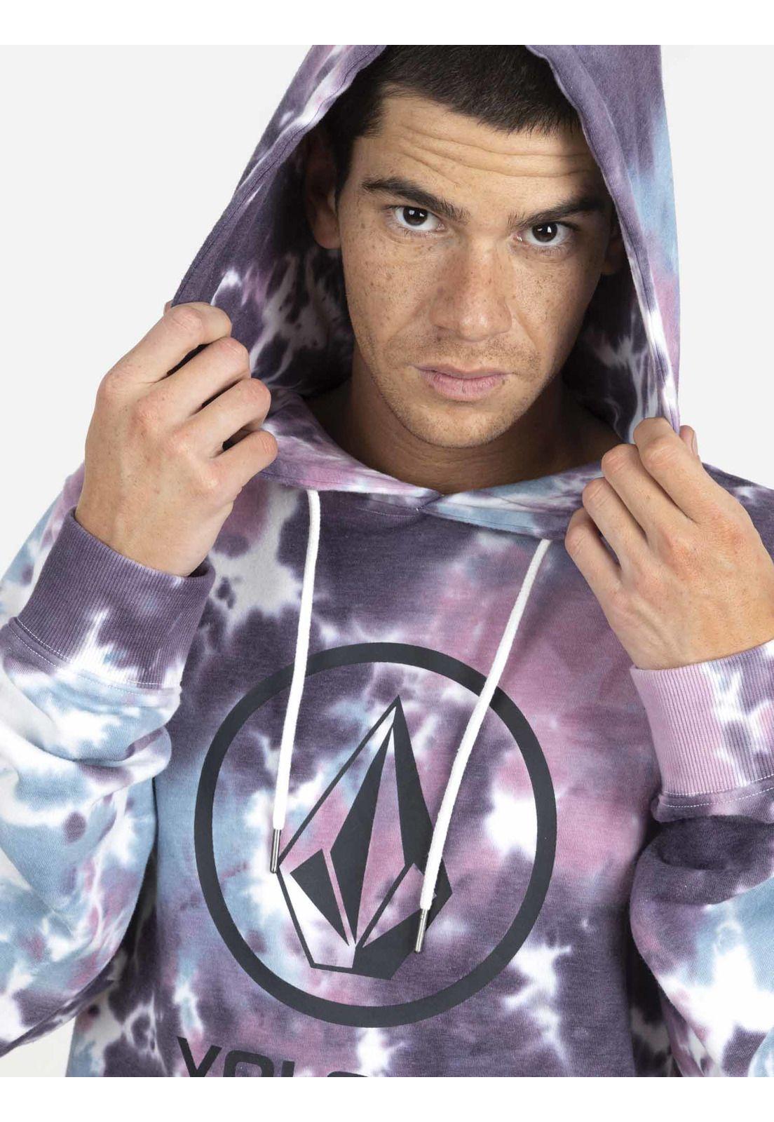 Poleron Canguro Hombre 7O156-MV22 Burdeo Volcom-2