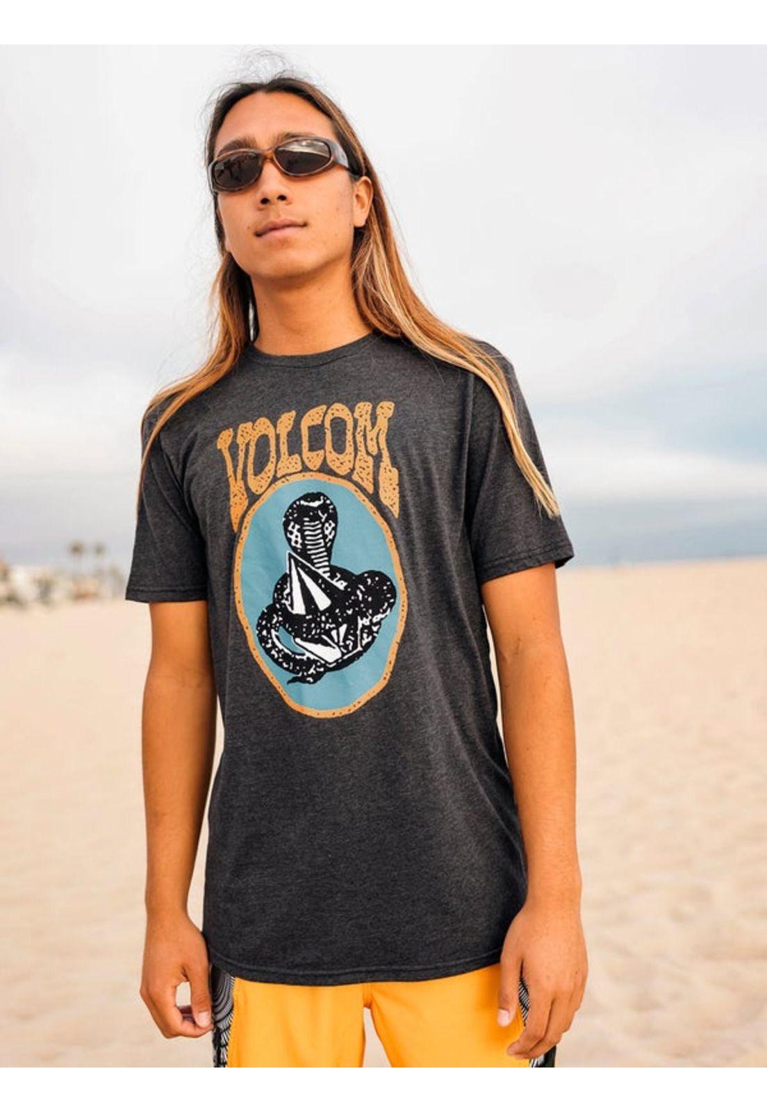 Polera COBRAH SST Hombre Negro Volcom-4