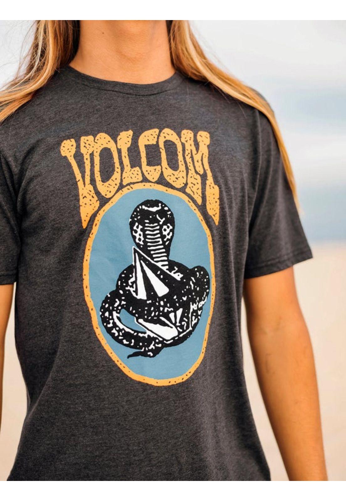 Polera COBRAH SST Hombre Negro Volcom-5