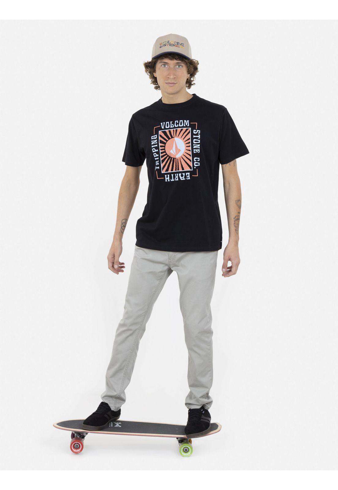 Polera SOLEE SS  TEE Hombre Negro Volcom-3