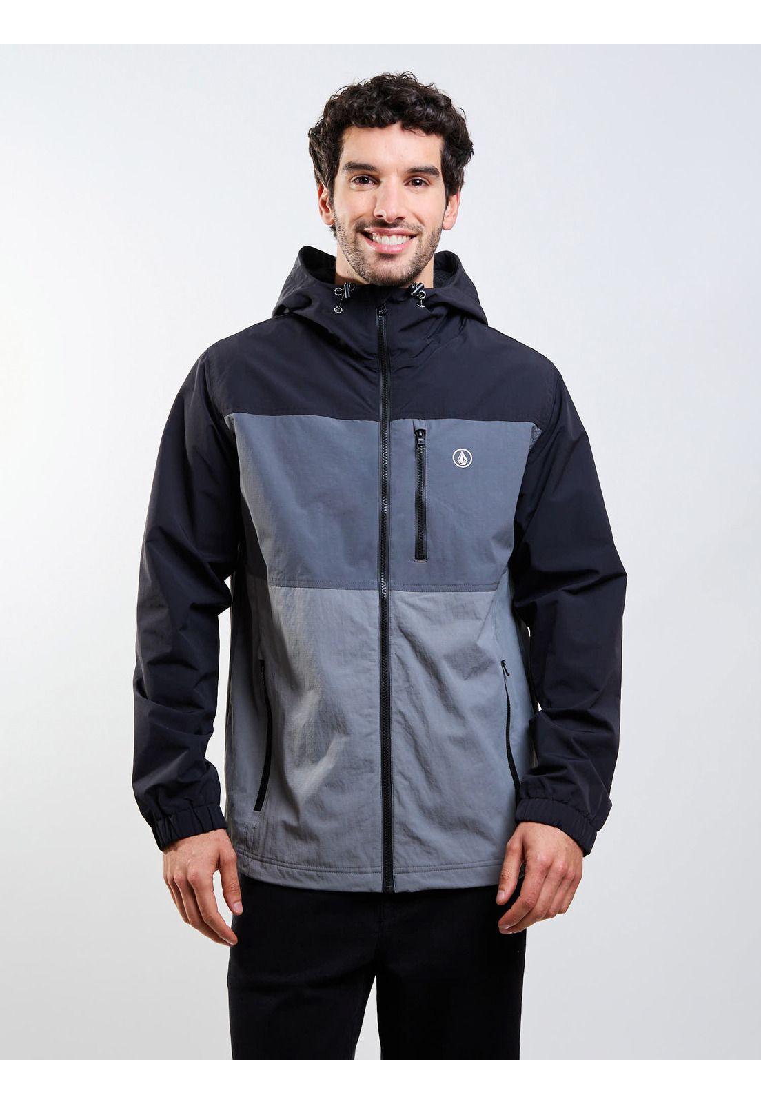 Cortaviento Stonebay Gris Hombre Volcom-0