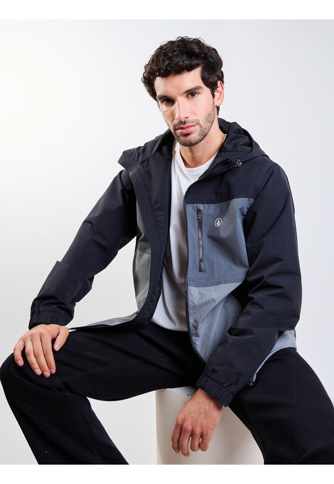 Cortaviento Stonebay Gris Hombre Volcom-7