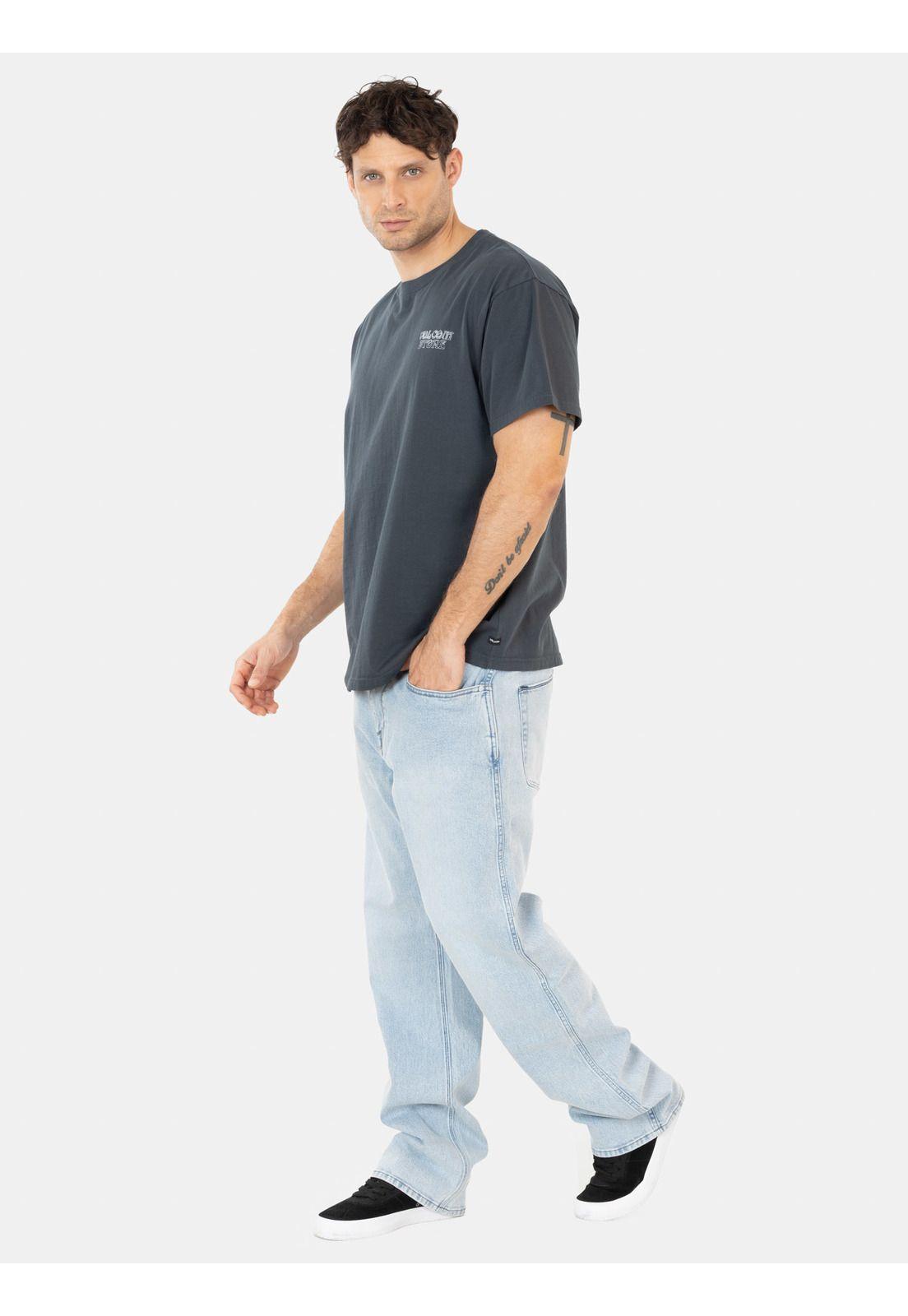 Polera MC Timewave Gris Hombre Volcom-3