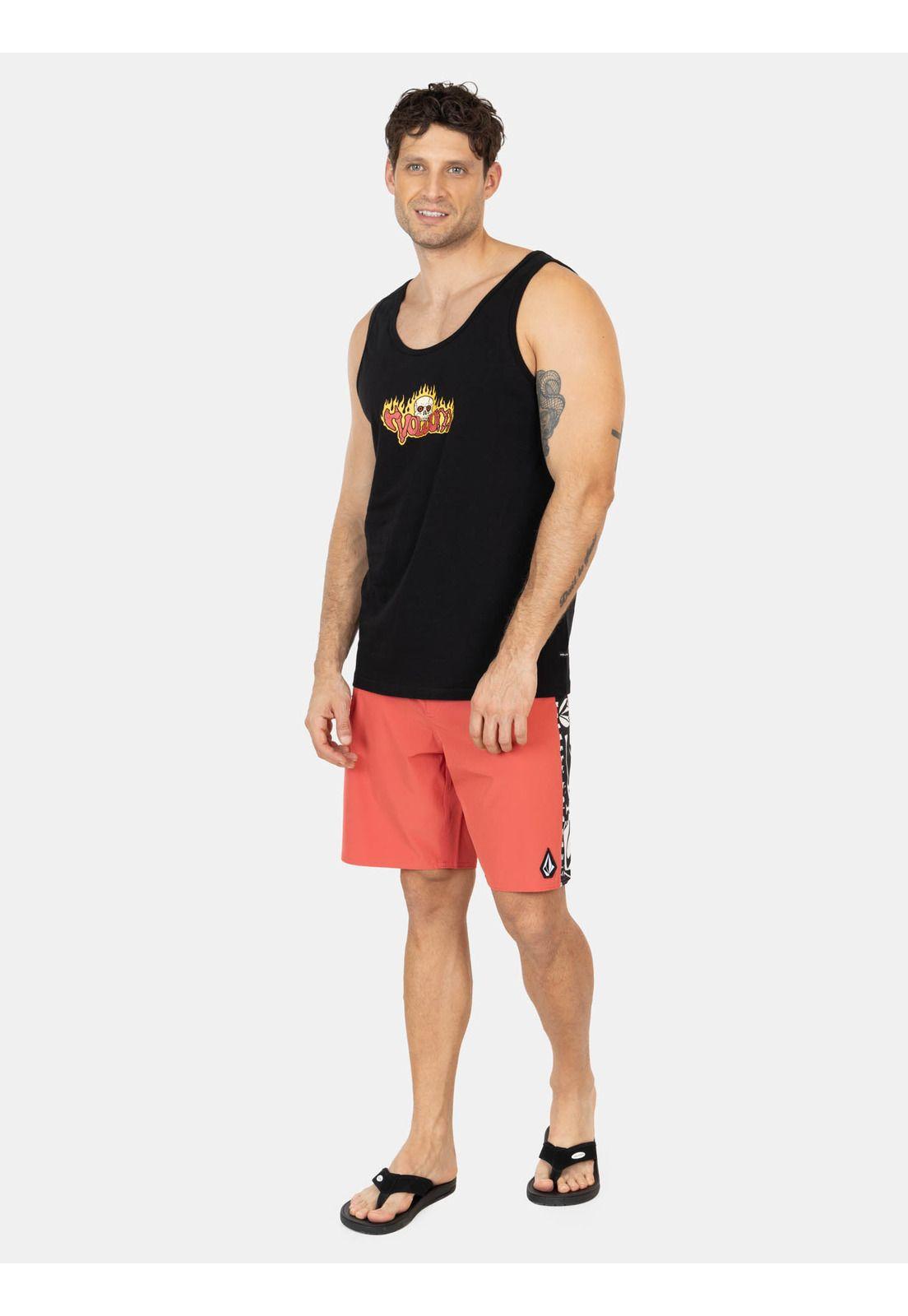 Traje De Baño Stretch Tagger Rojo Hombre Volcom-3