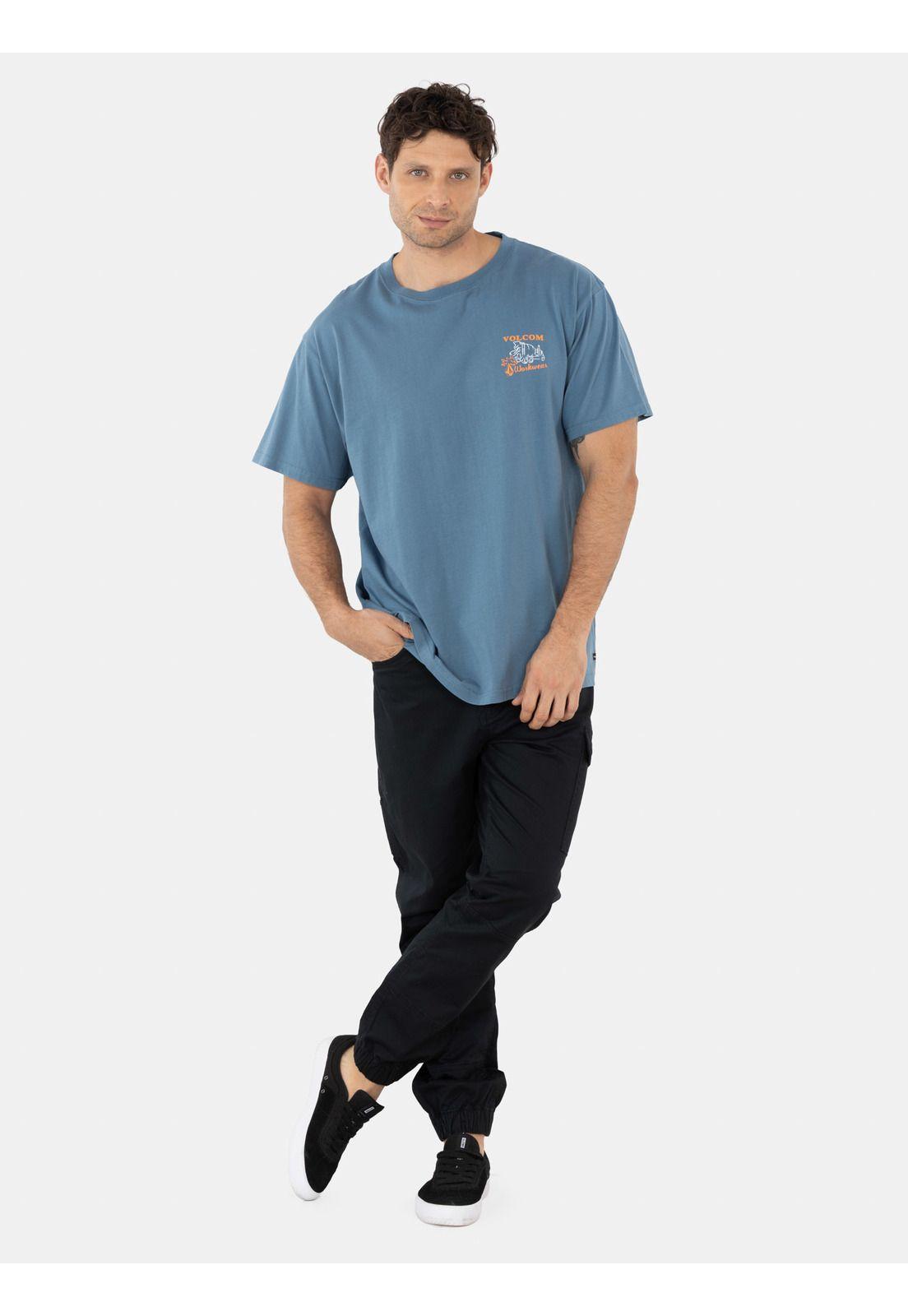 Polera MC Bowl Azul Hombre Volcom-3