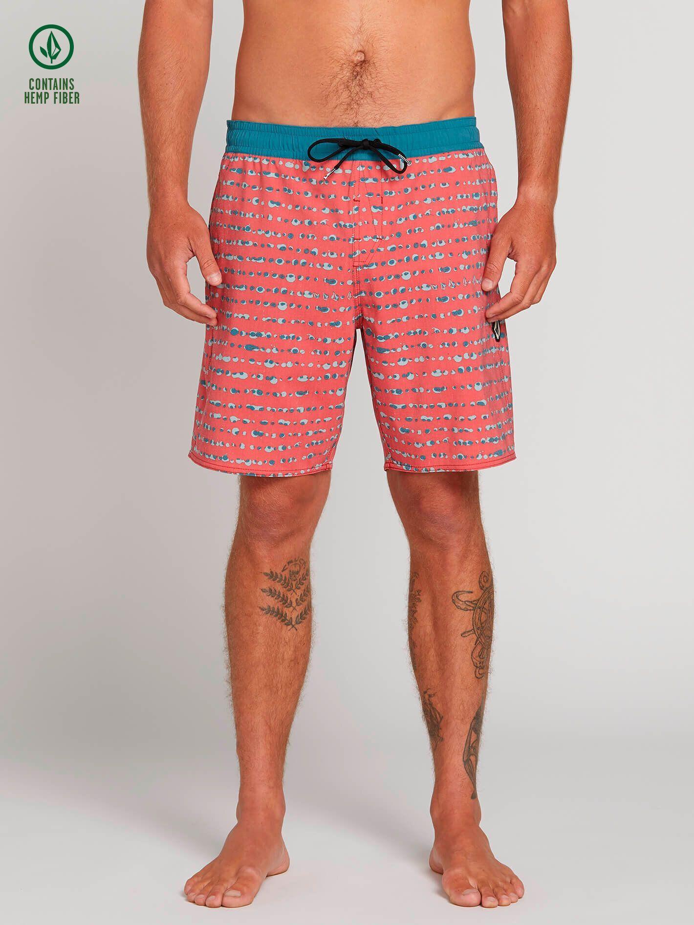 Traje De Baño Microfibra Hombre 8T124-MV20 Rojo Volcom-0