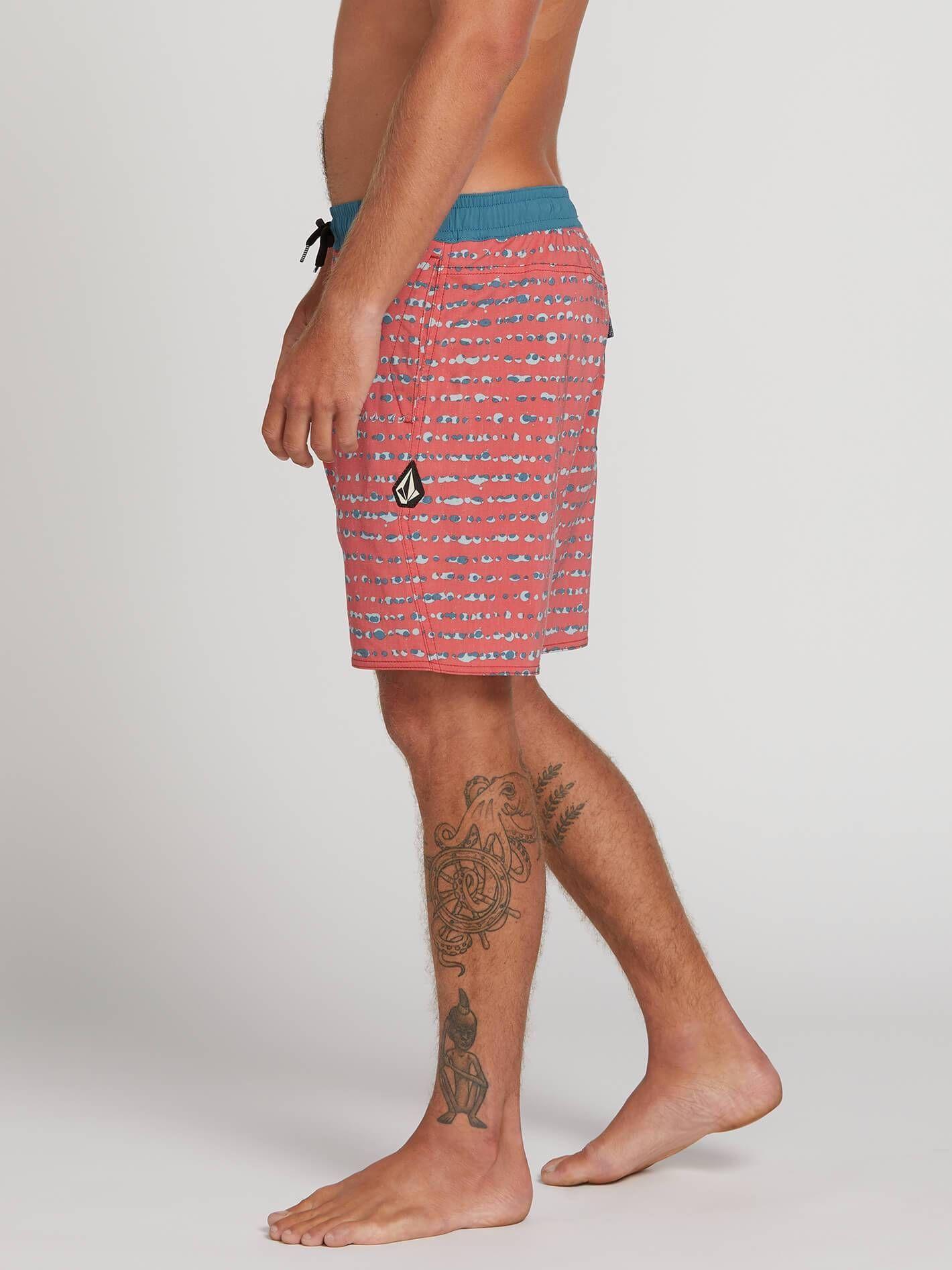 Traje De Baño Microfibra Hombre 8T124-MV20 Rojo Volcom-3