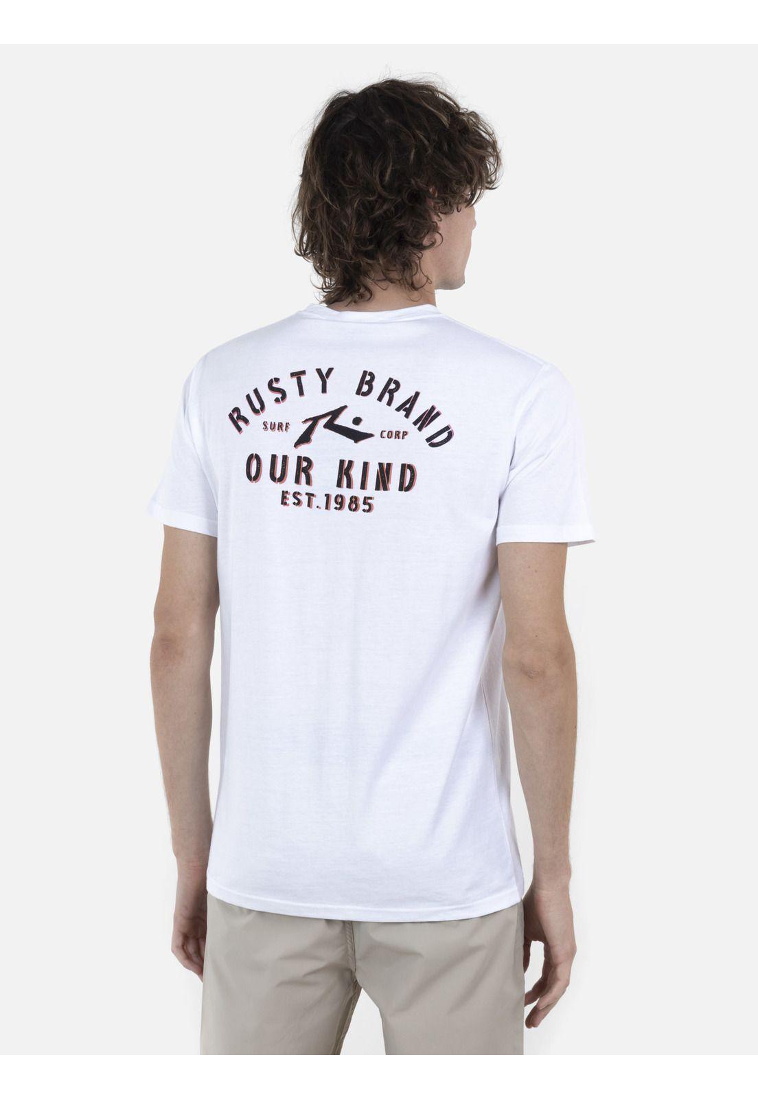 Polera Hombre SURF CO S/S TEE Blanco Rusty-1