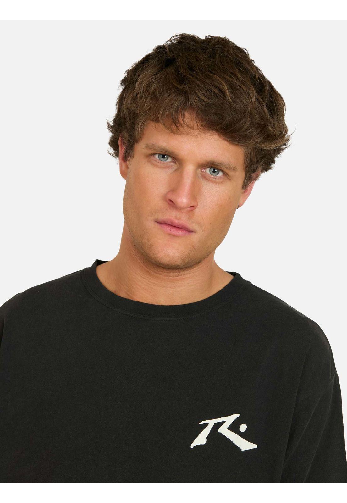 Polera MC Flash Negro Hombre Rusty-2