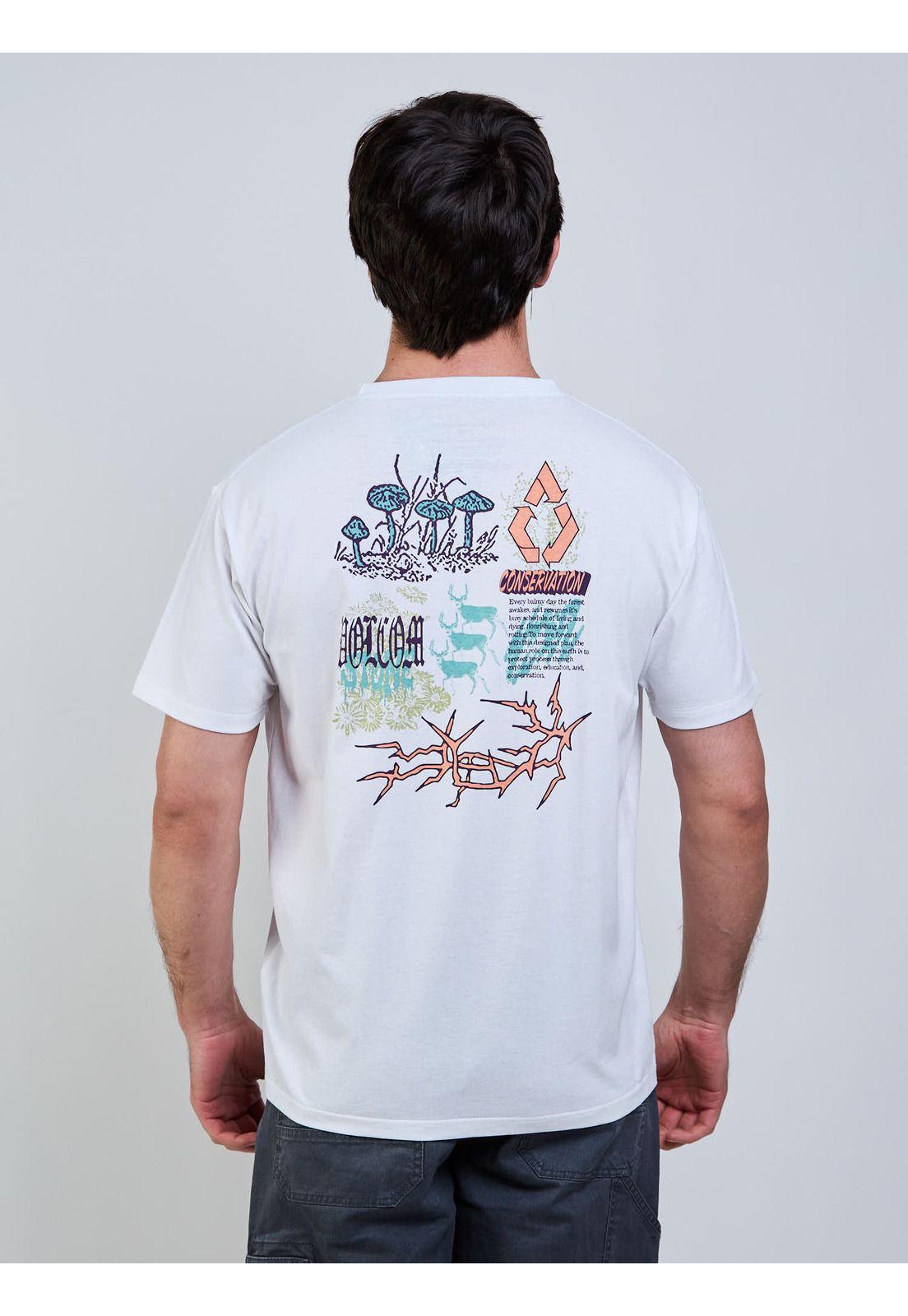 Polera MC Conserve Blanco Hombre Volcom-3