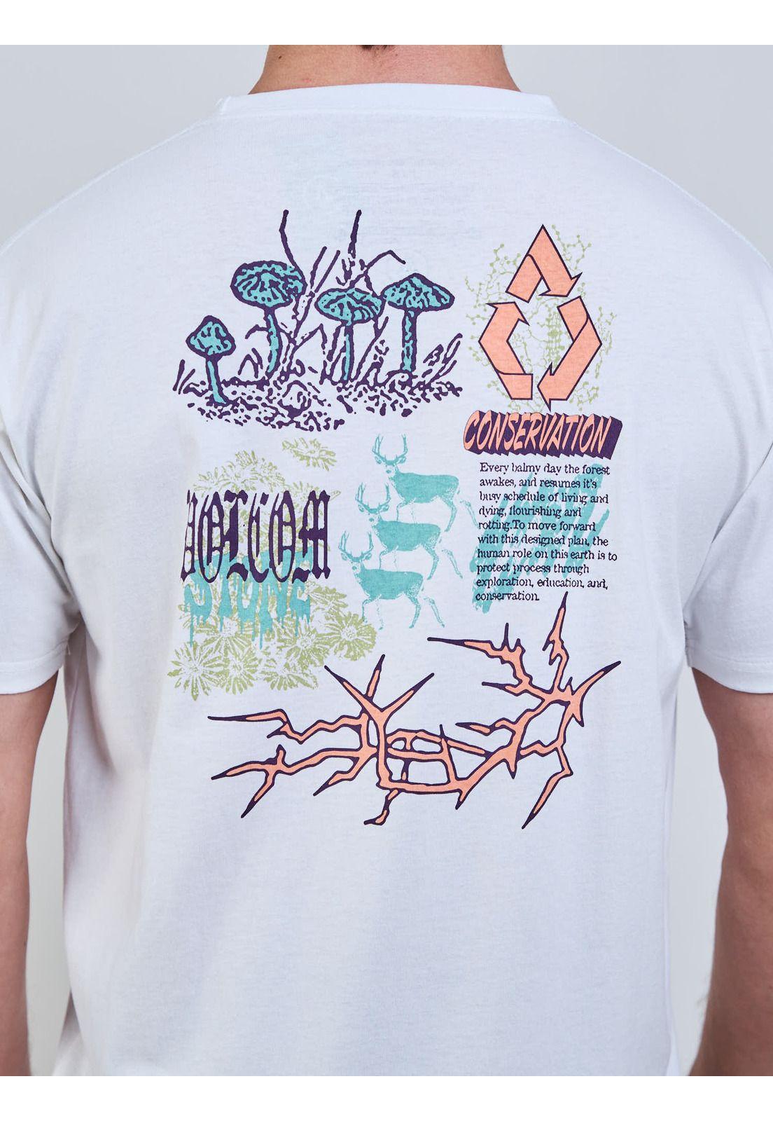 Polera MC Conserve Blanco Hombre Volcom-5