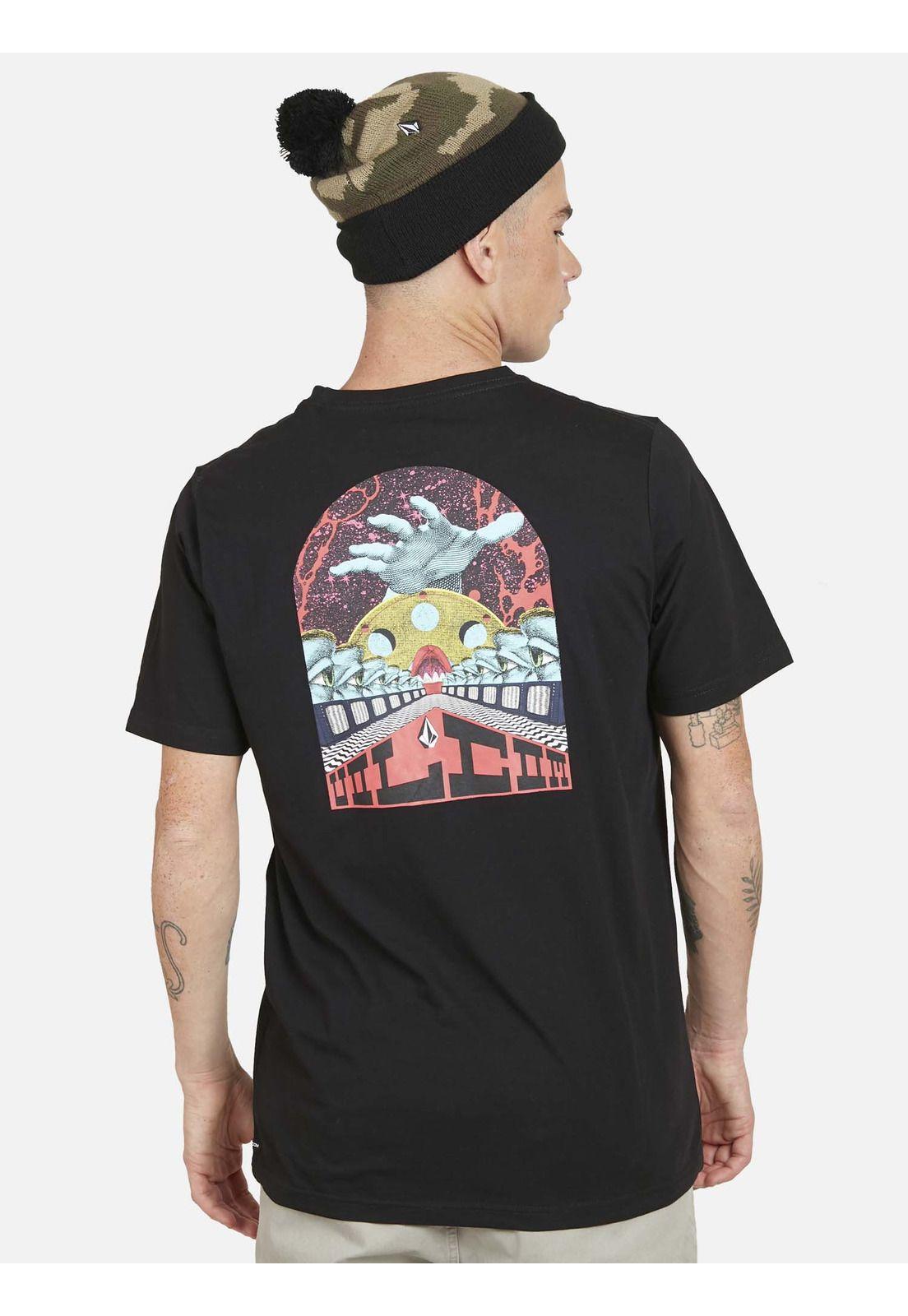 Polera REEVER S/S TEE Hombre Negro Volcom-1