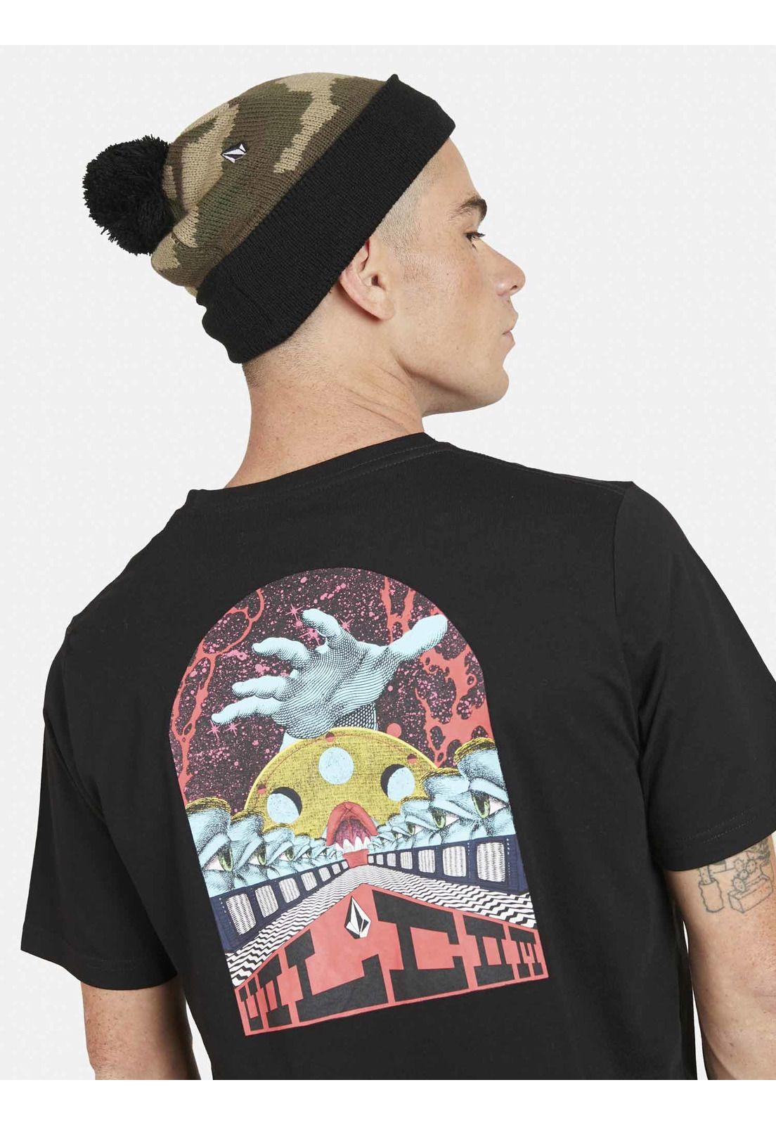 Polera REEVER S/S TEE Hombre Negro Volcom-3