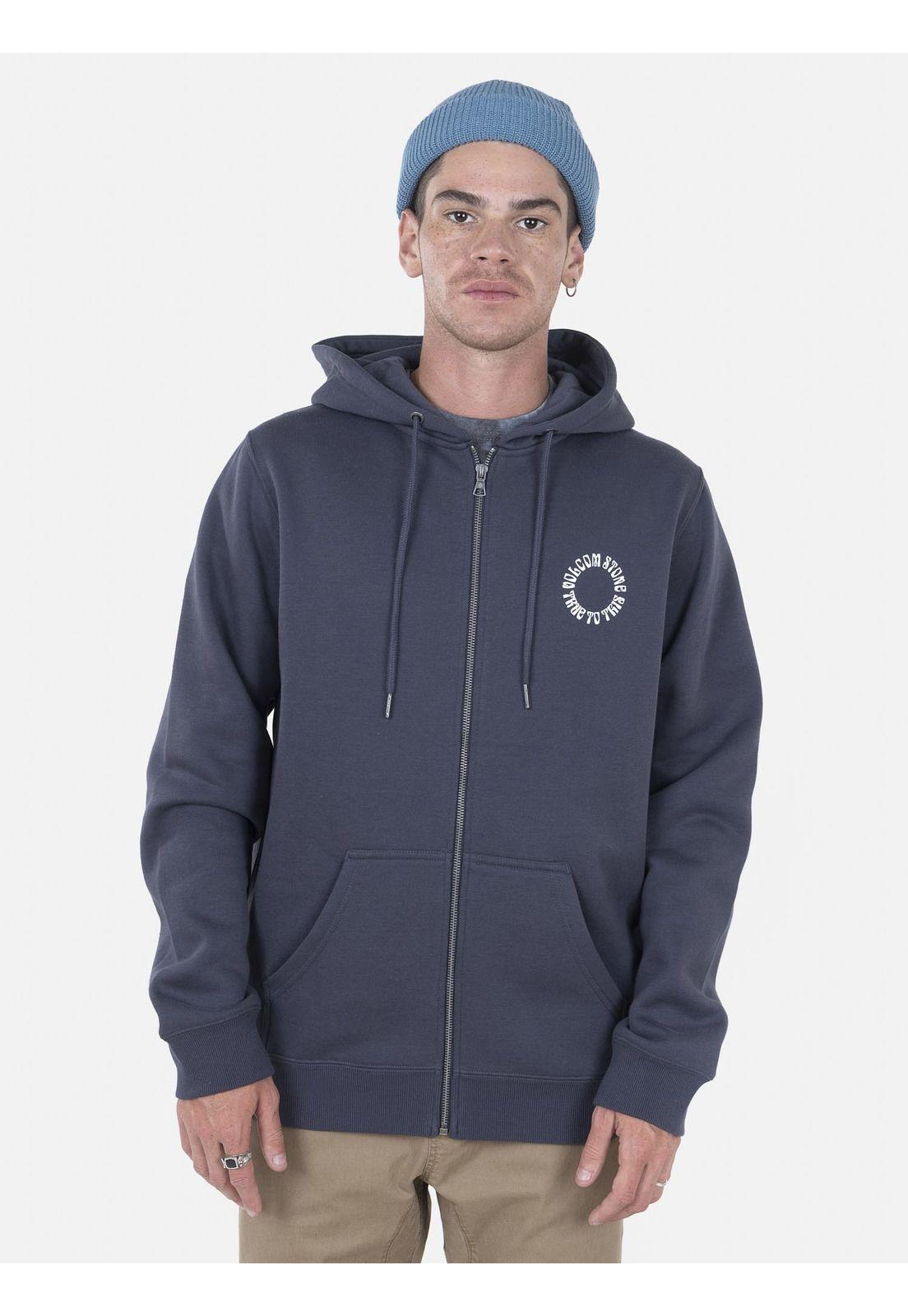 Poleron Hombre OPPER LSE Gris Oscuro Volcom-0