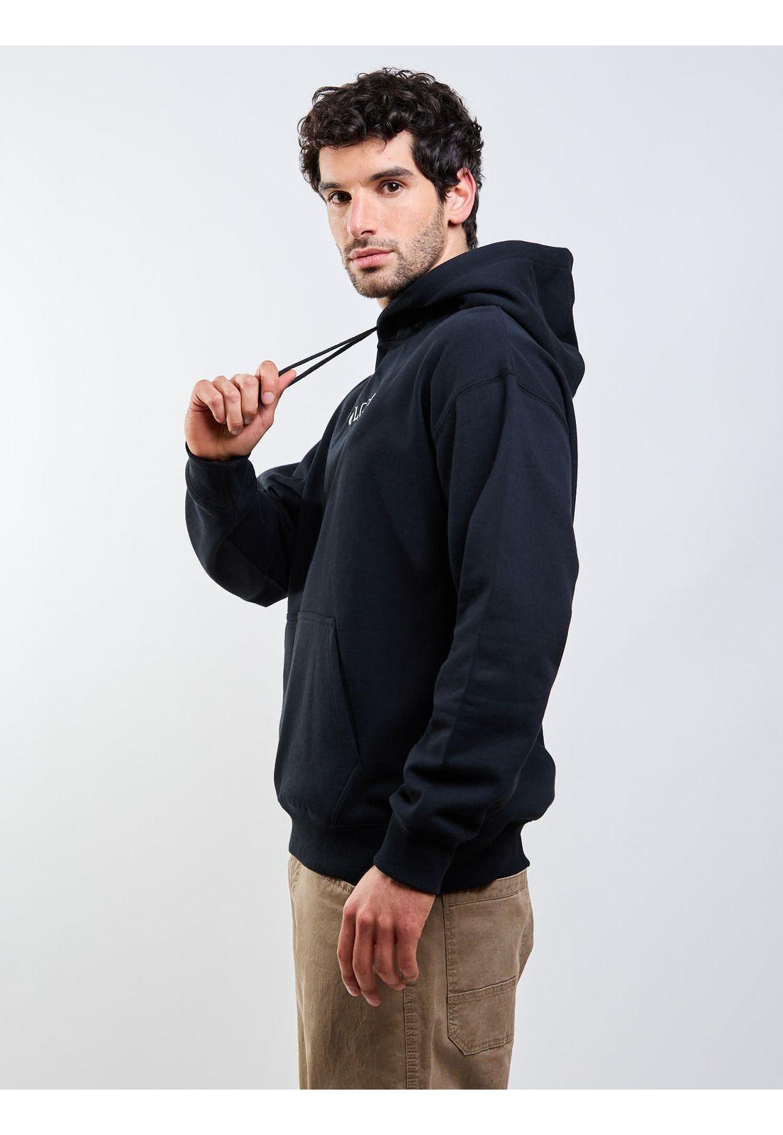 Poleron Canguro VLC Stone Po Negro Hombre Volcom-6