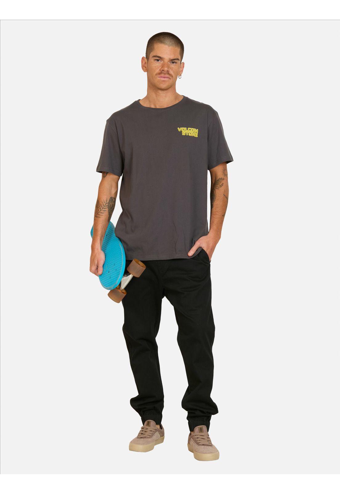 Polera MC Migrane Gris Hombre Volcom-3