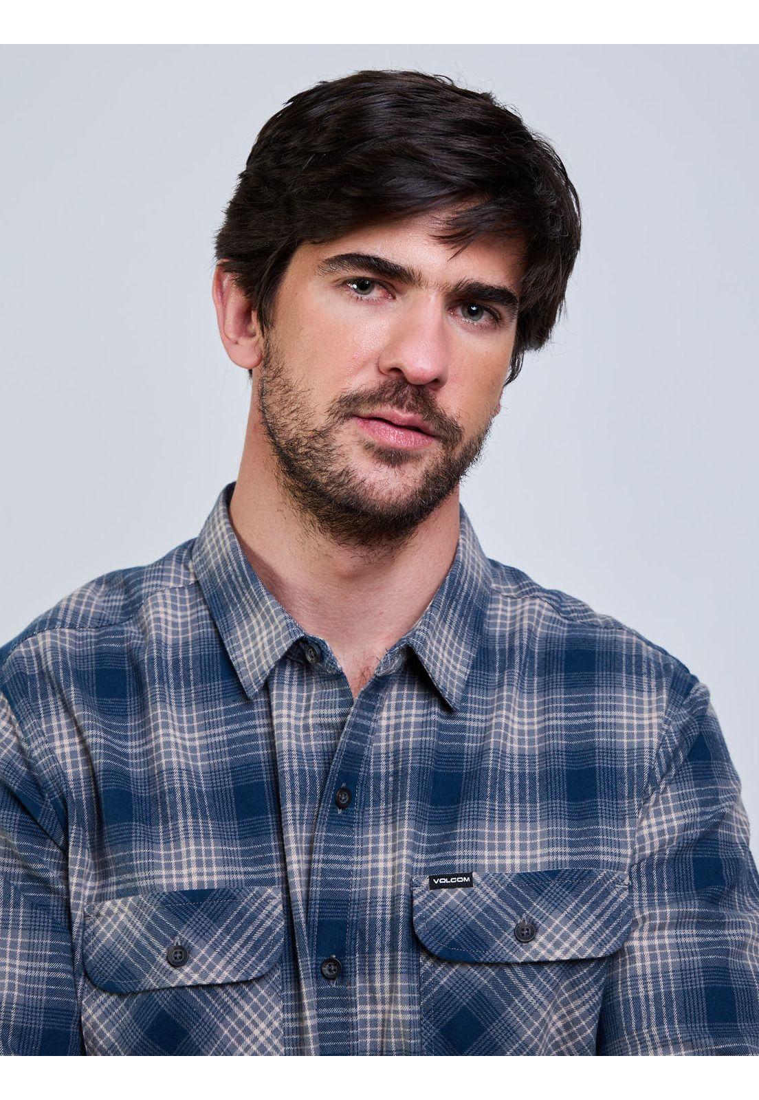 Camisa ML Static Mcolor Hombre Volcom-3