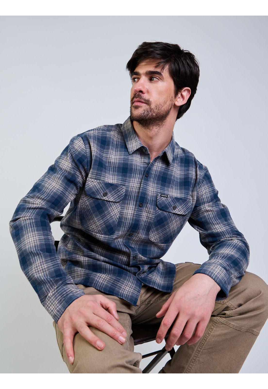 Camisa ML Static Mcolor Hombre Volcom-6