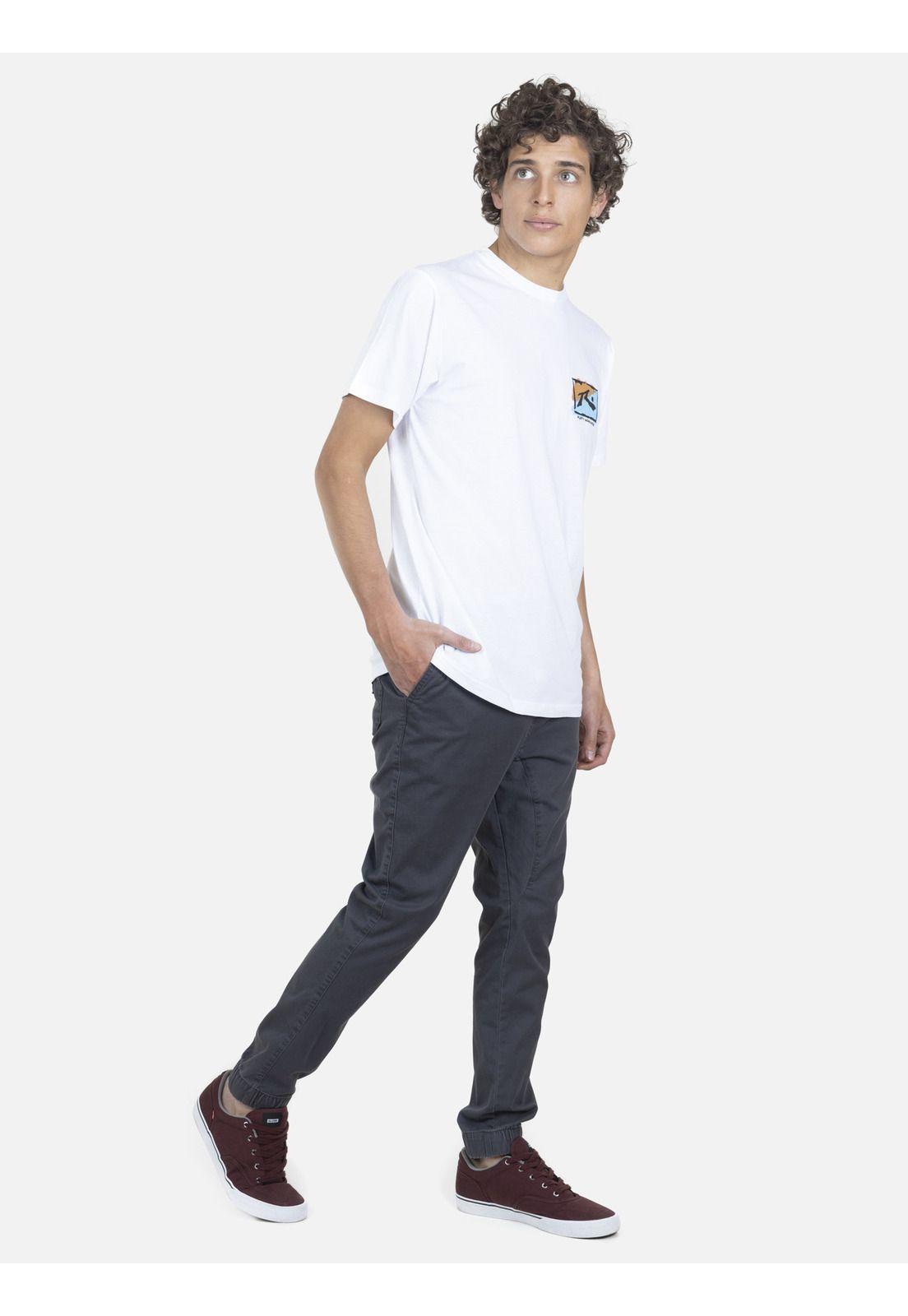 Polera Hombre SQUARE R SPRAYY S/S TEE Blanco Rusty-3