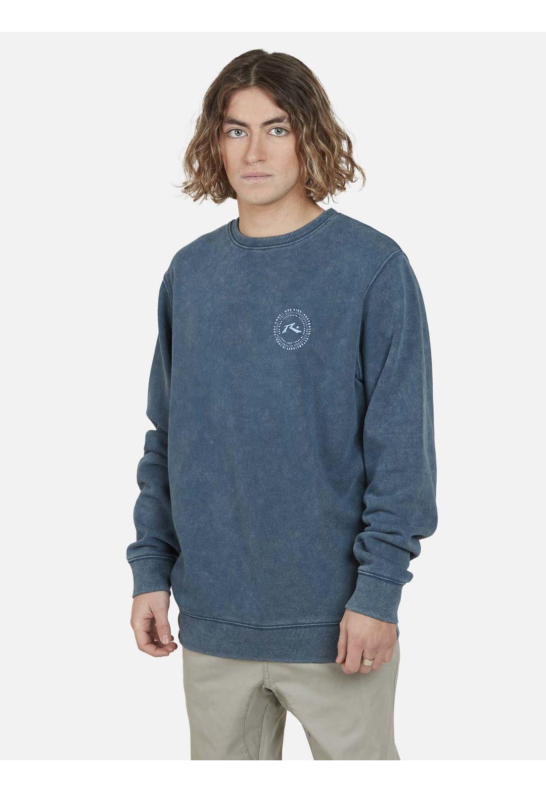 Poleron Kapak Inti Raymi Crew neck Hombre Azul Rusty-0
