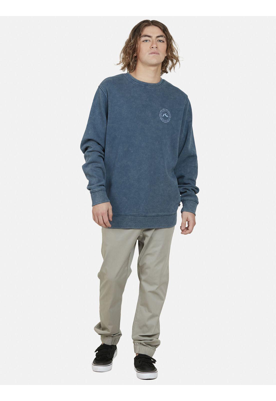 Poleron Kapak Inti Raymi Crew neck Hombre Azul Rusty-4