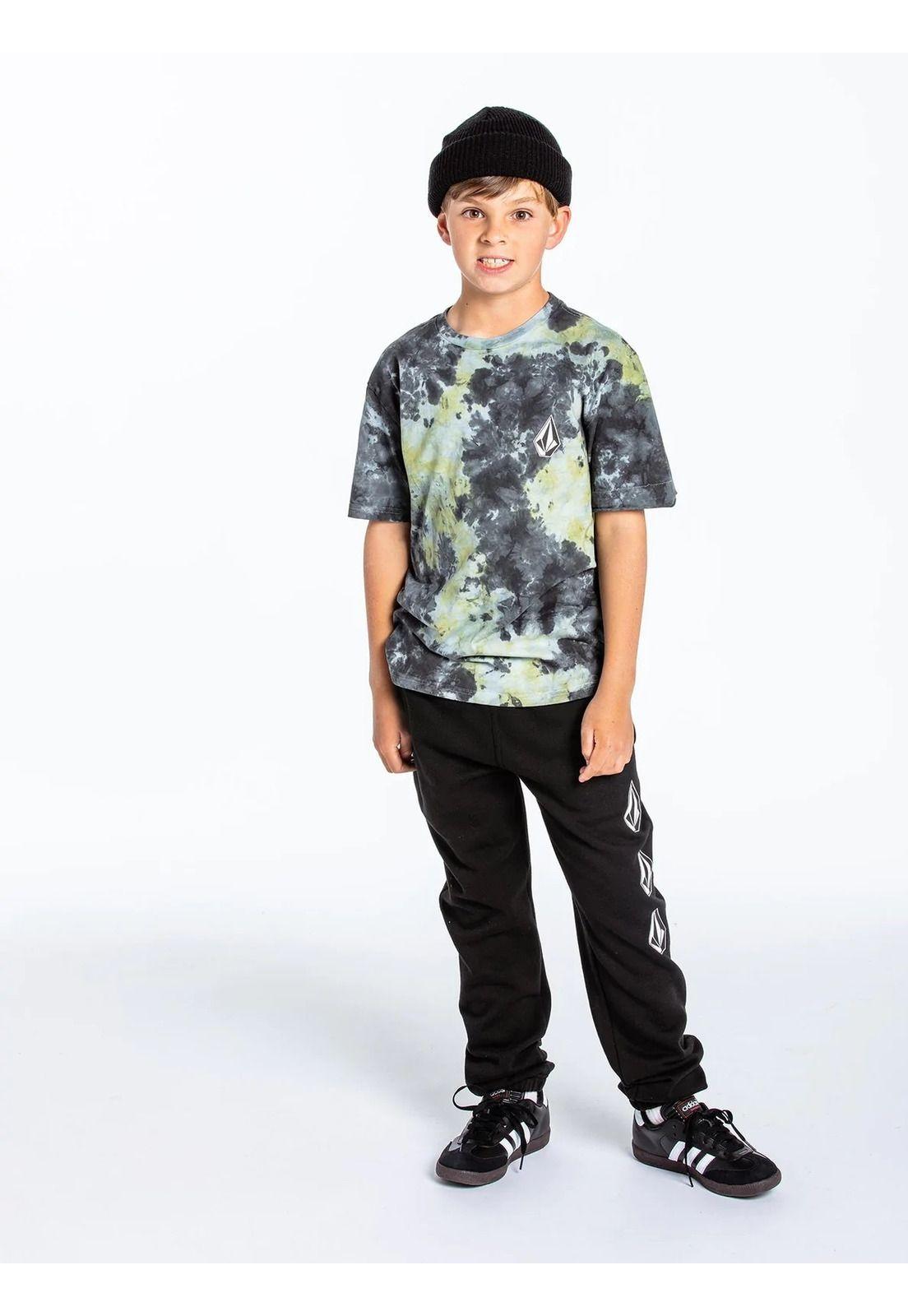 Polera ICONIC DYE SS Infantil Multicolor Volcom-1