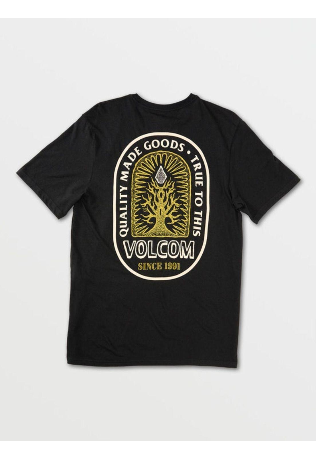 Polera DEROOTED SS TEE Hombre Negro Volcom-1