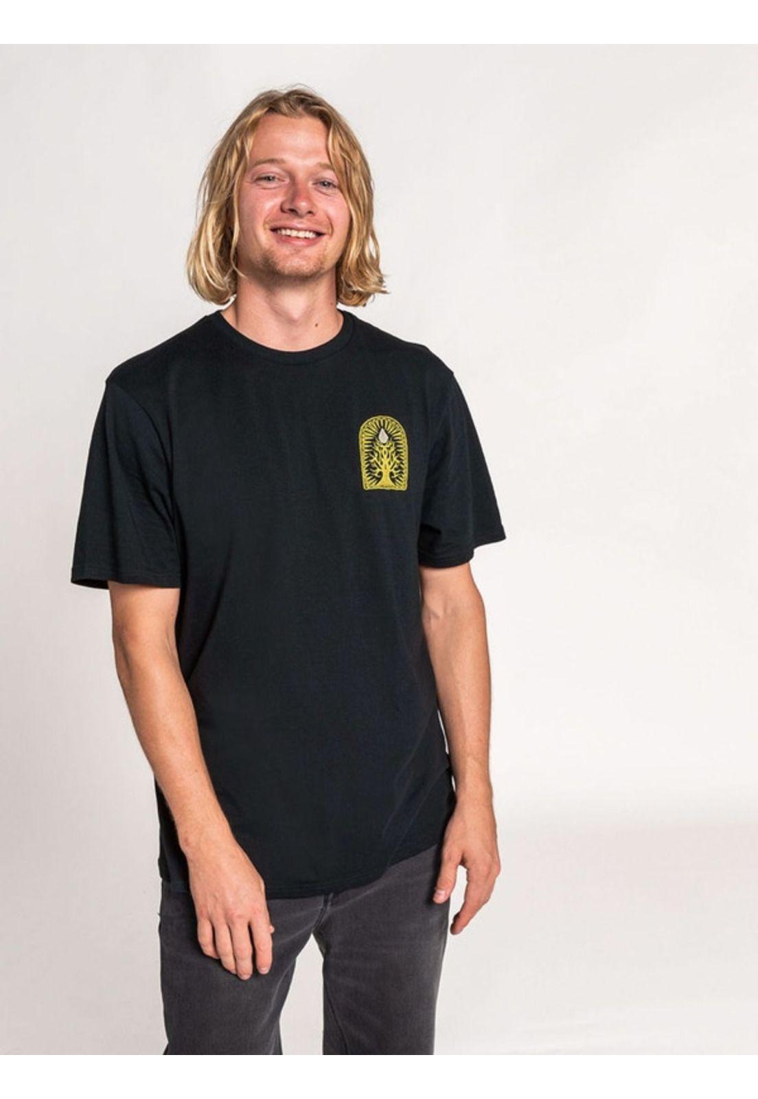 Polera DEROOTED SS TEE Hombre Negro Volcom-2