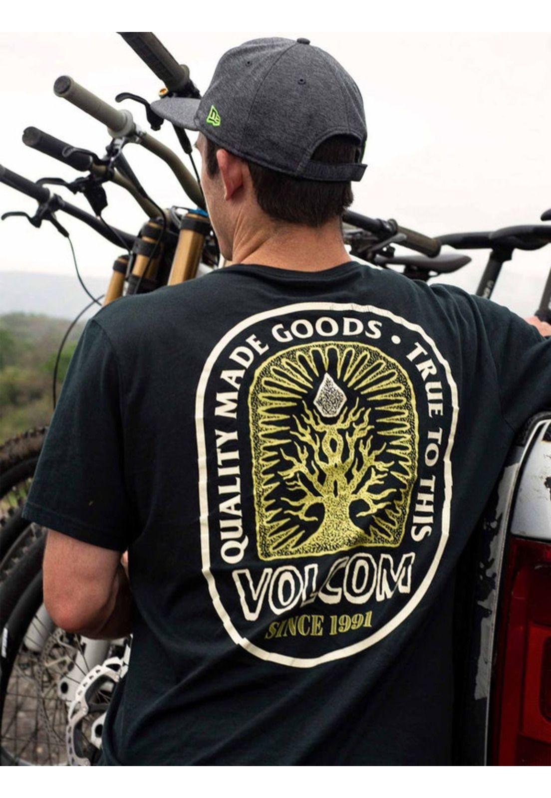 Polera DEROOTED SS TEE Hombre Negro Volcom-5