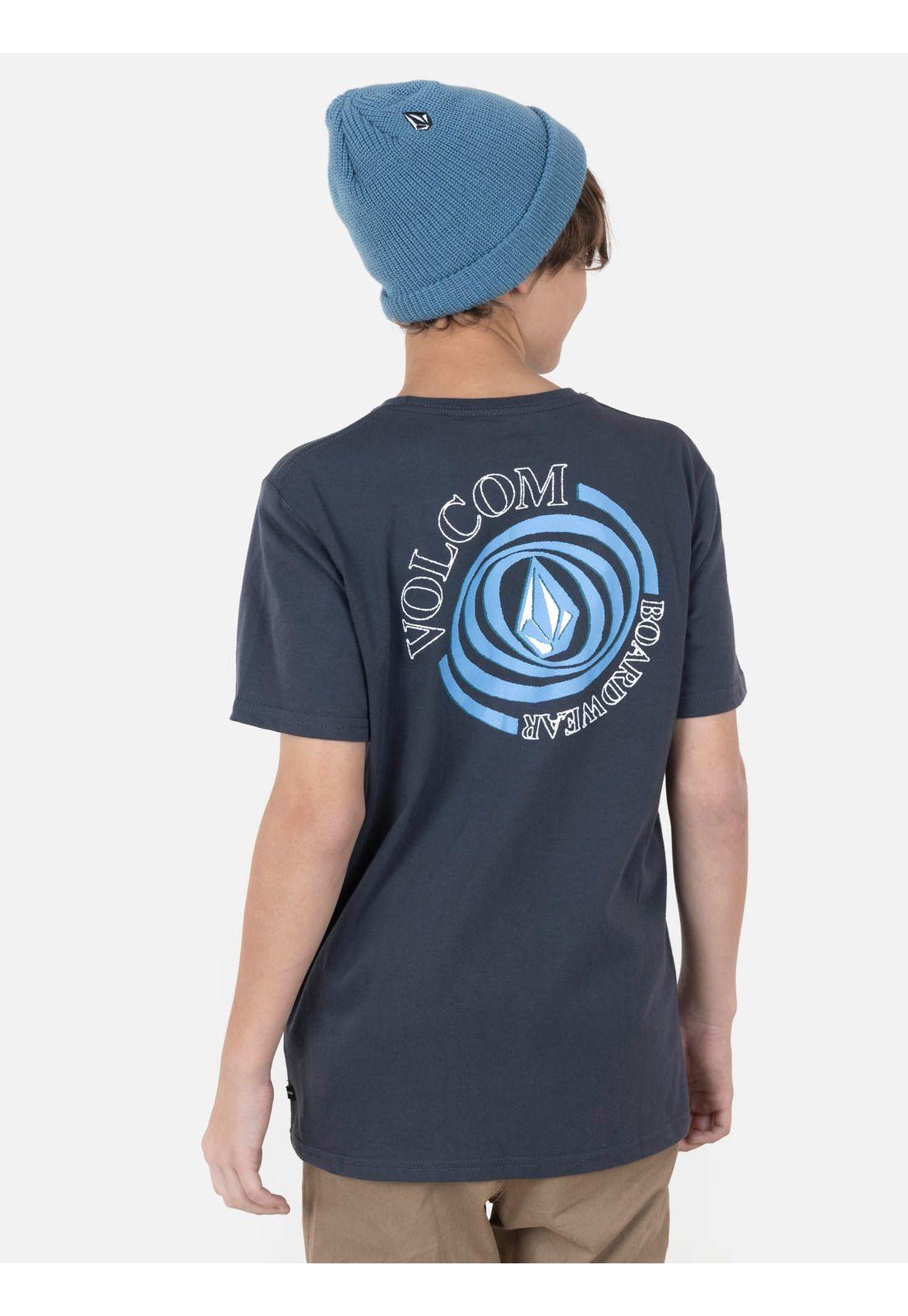Polera Juvenil BLOT S/S TEE Gris Oscuro Volcom-1