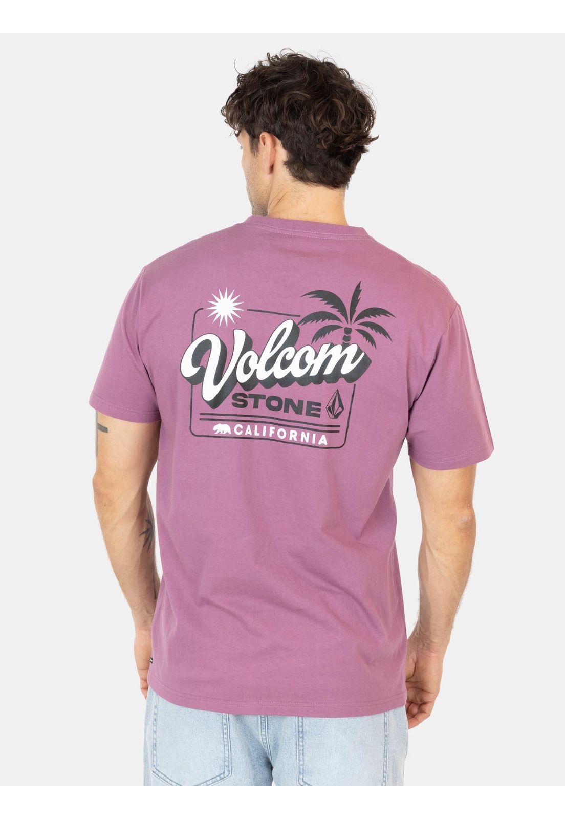 Polera MC Dreaming Rosado Hombre Volcom-1