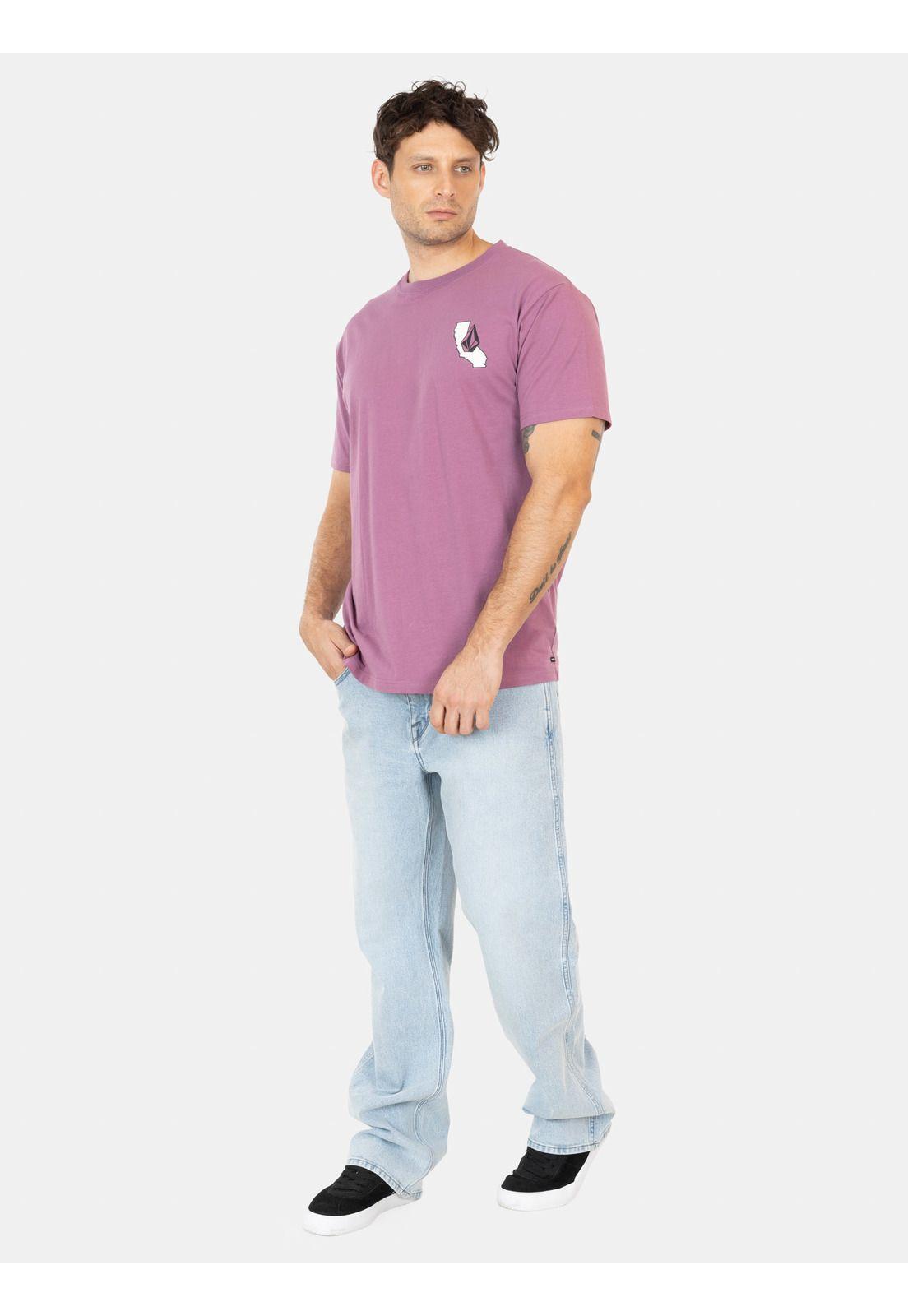 Polera MC Dreaming Rosado Hombre Volcom-3