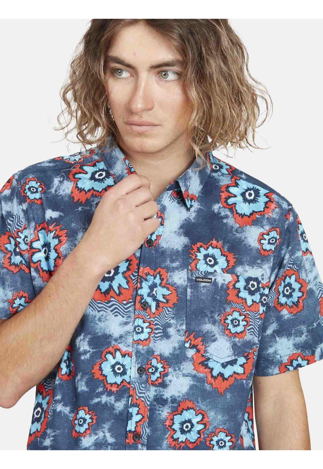 Camisa CHANDELIER FLORAL SHORT SLEEVE SHIRT Hombre Multicolor Volcom-1