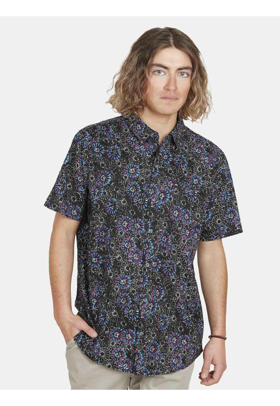 Camisa ORGANISM SHORT SLEEVE SHIRT Hombre Multicolor Rusty-3