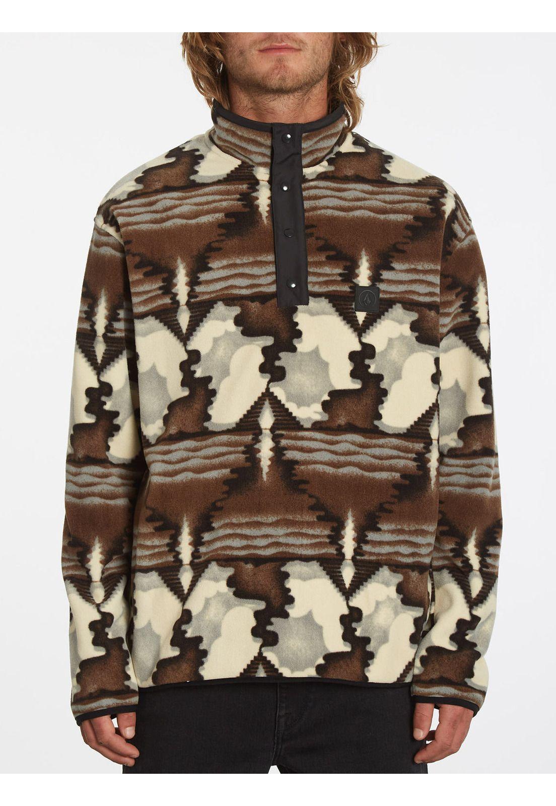 Poleron ERROR92 MOCK NECK Hombre Multicolor Volcom-0