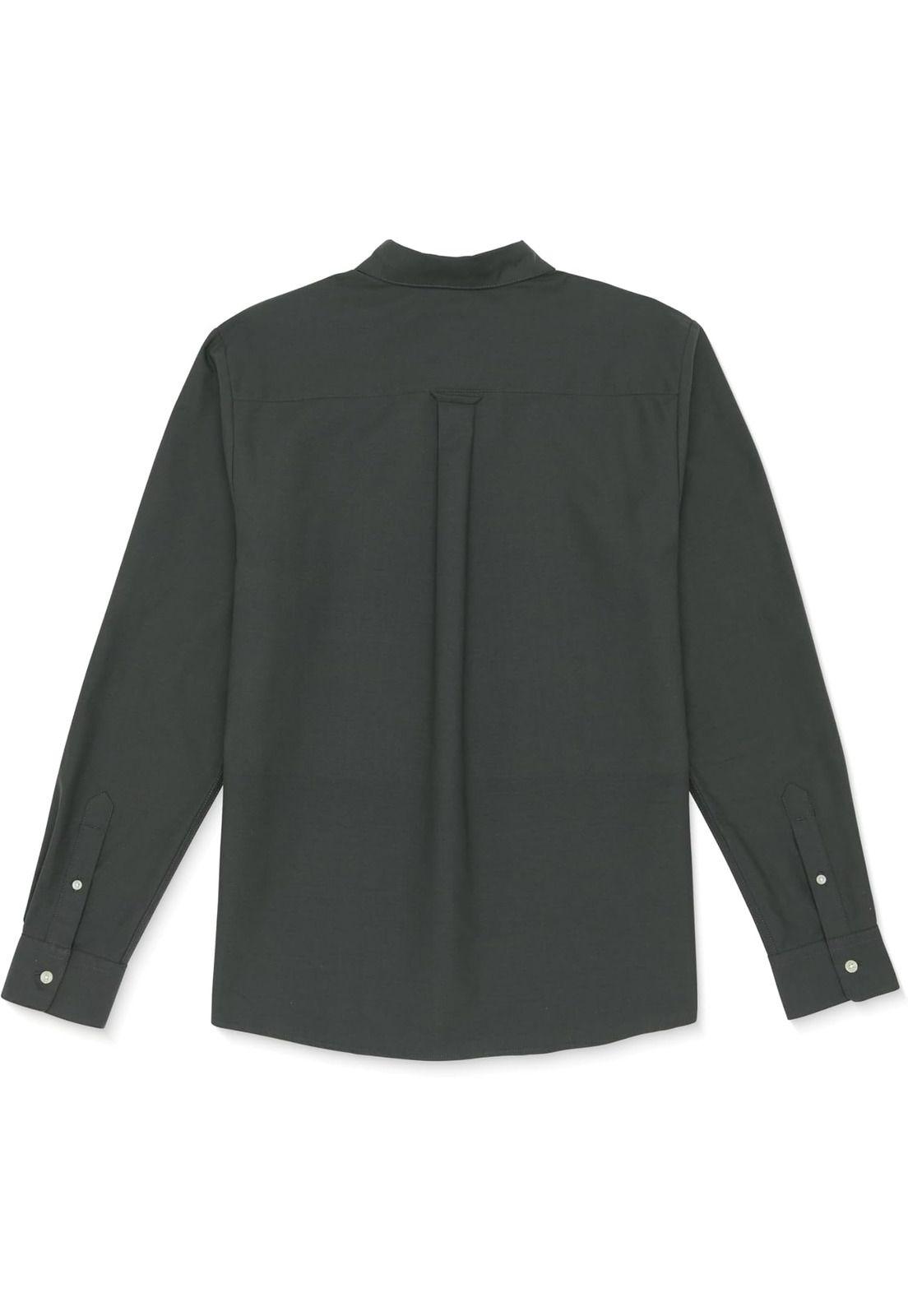 Camisa Oxford Gris Hombre Volcom-0