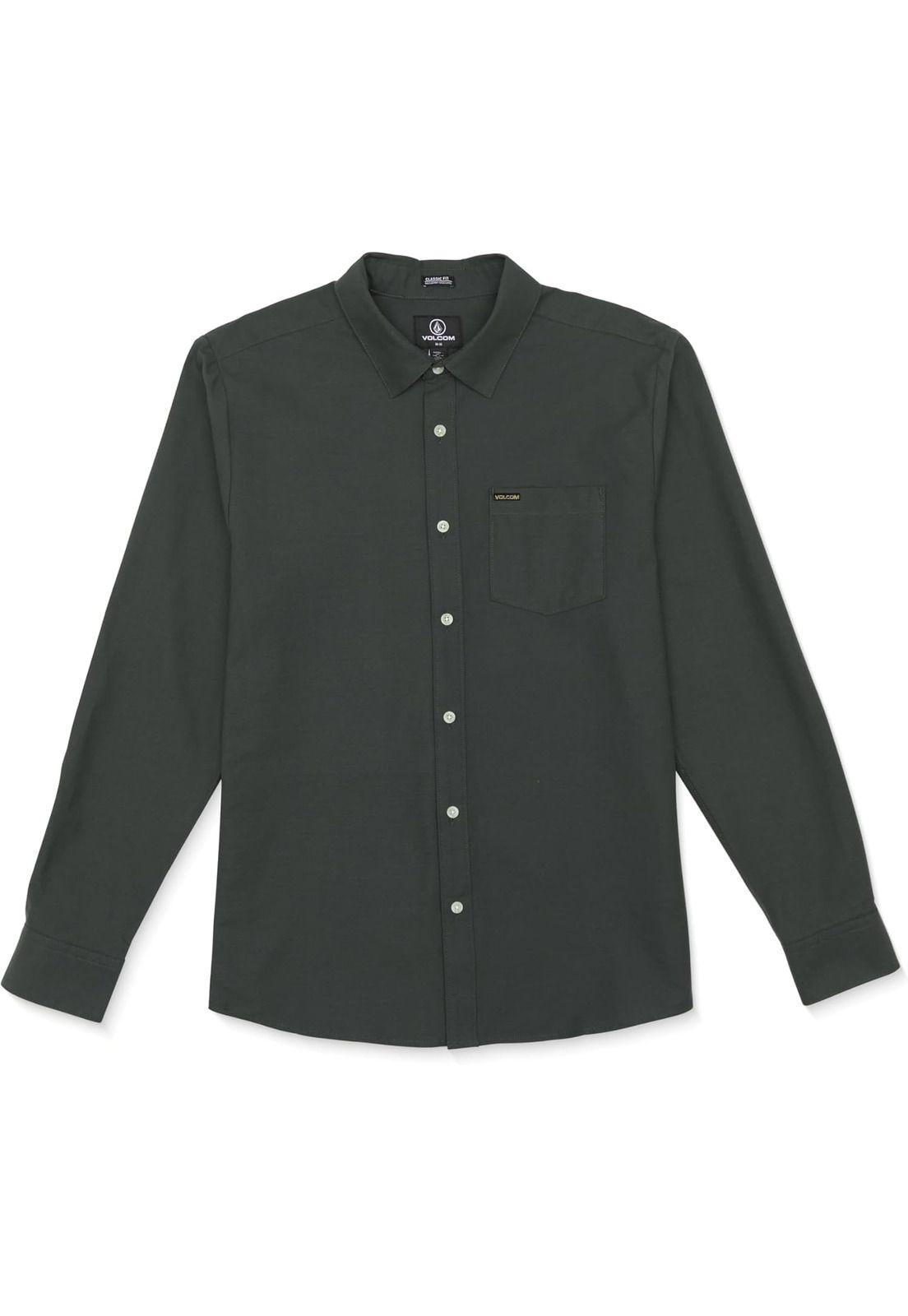Camisa Oxford Gris Hombre Volcom-1