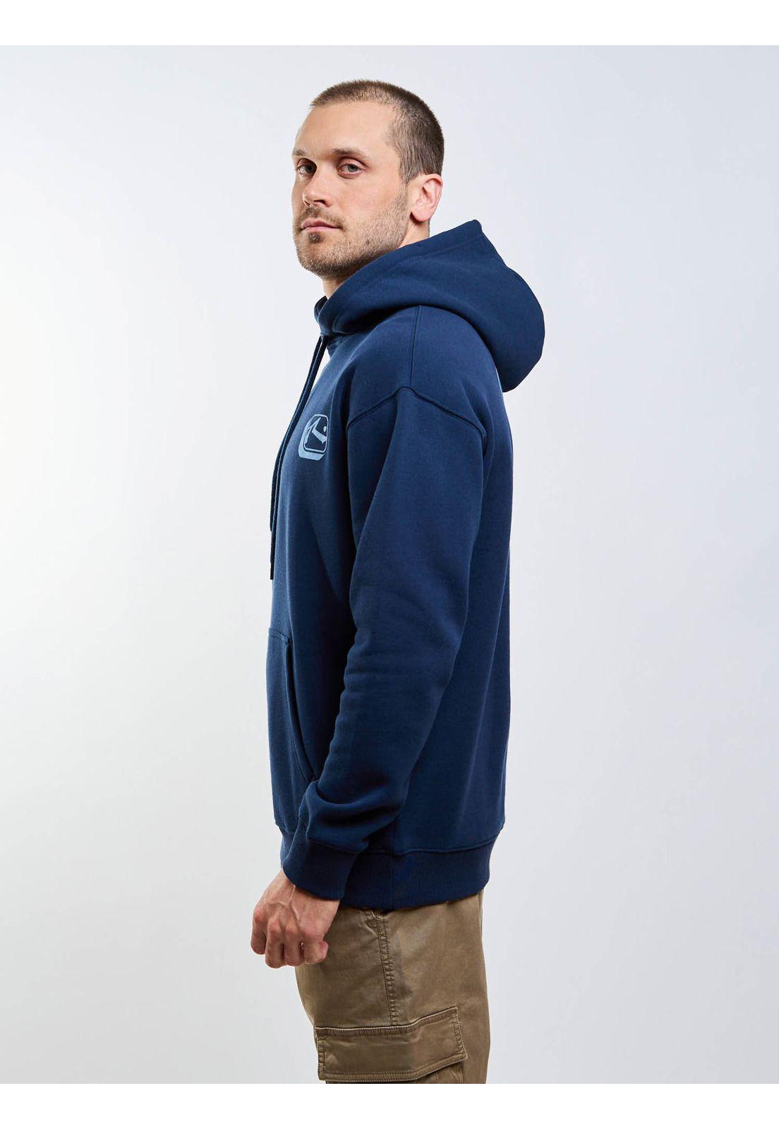 Poleron Canguro Original Rusty Hoodie Azul Hombre Rusty-2