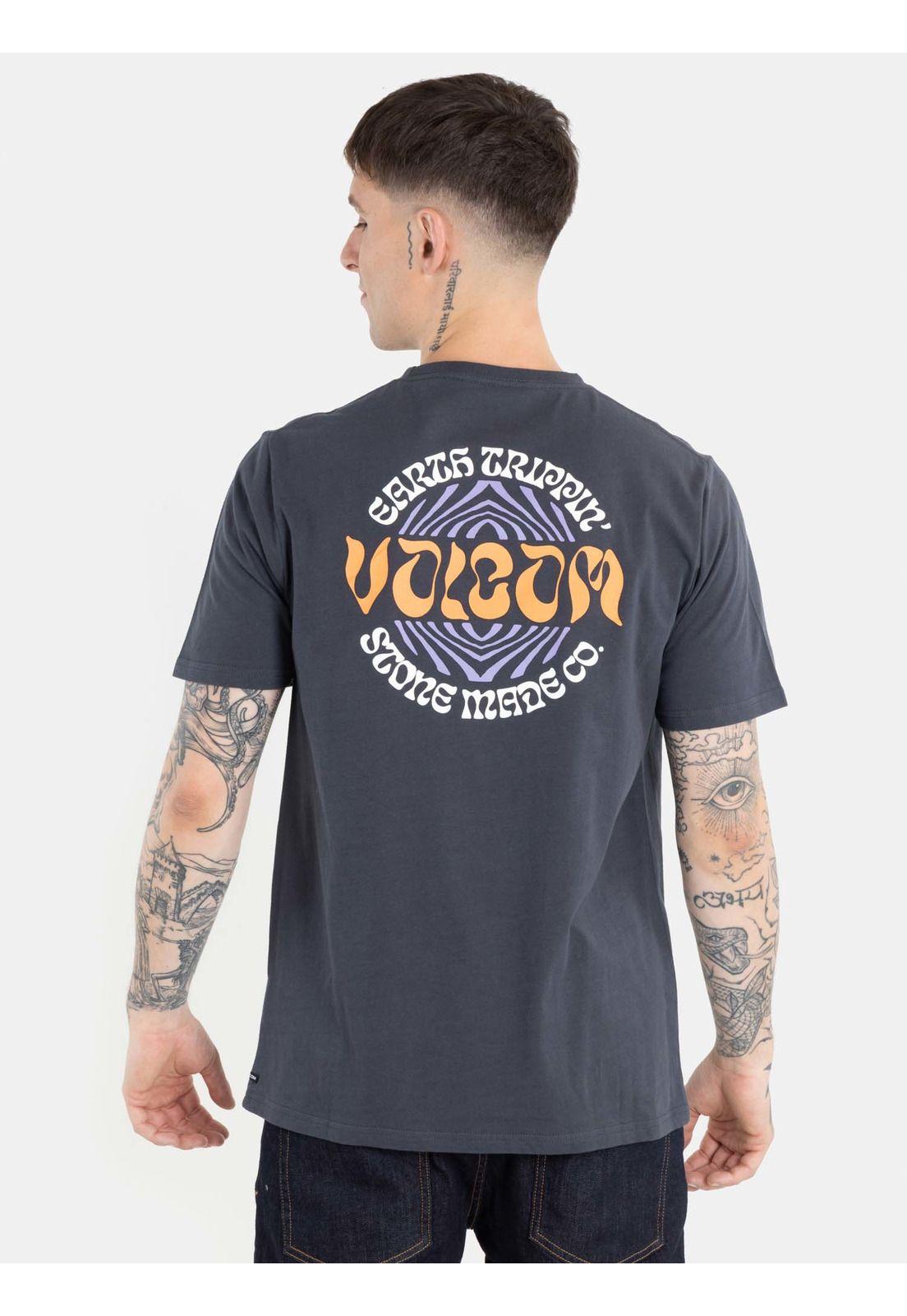 Polera Stoneature Ss Tee Gris Hombre Volcom-1